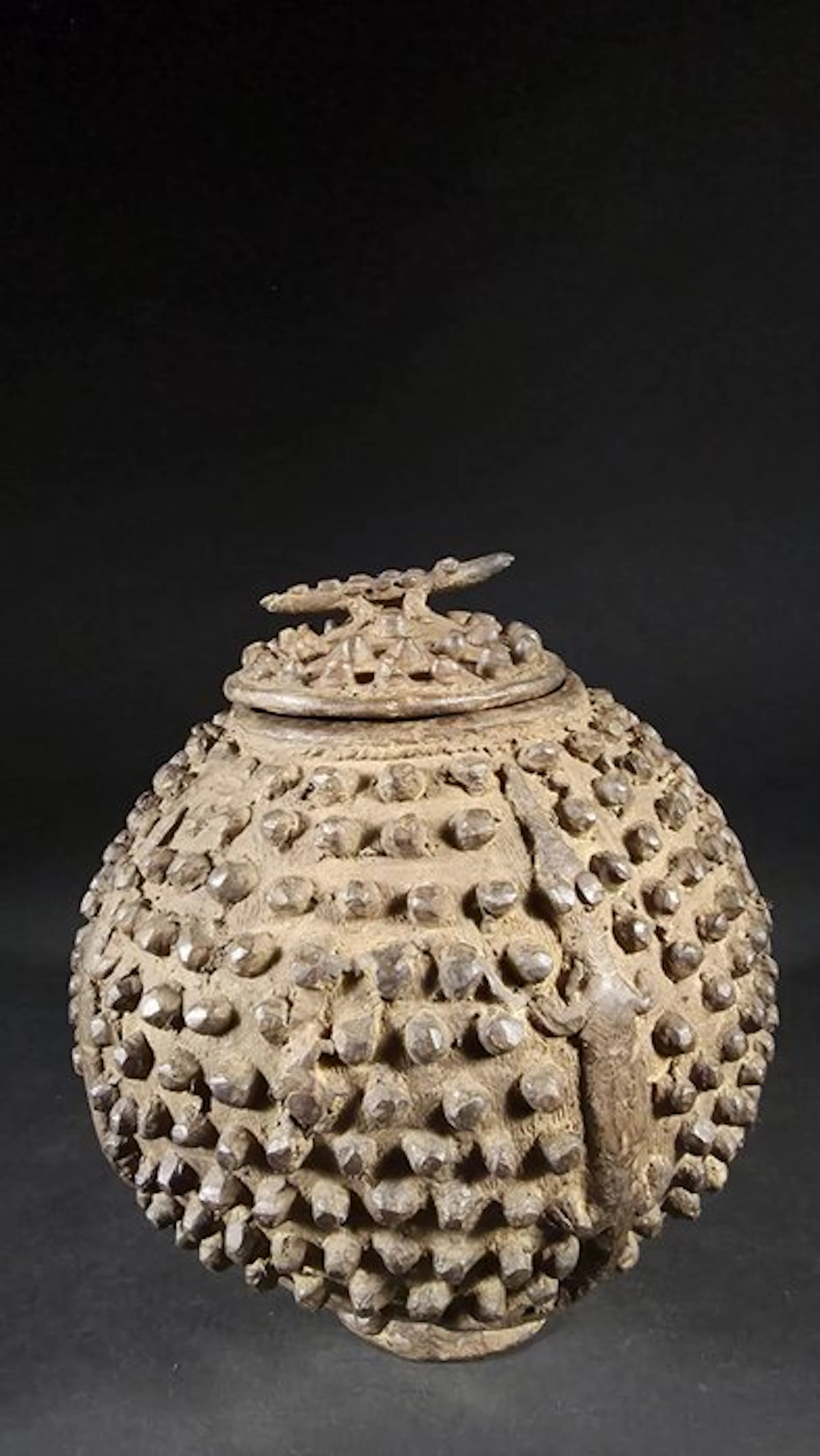 Bronze medicinal box - Gan - Burkina Faso (No reserve price)