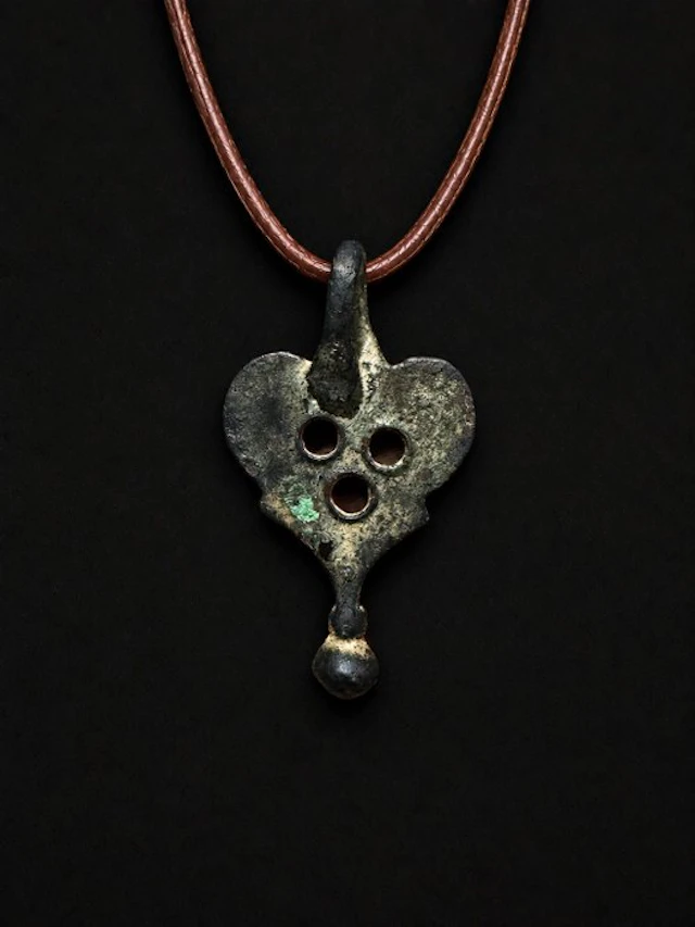Medieval / Viking Era Bronze Openwork Amulet Pendant (No reserve price)