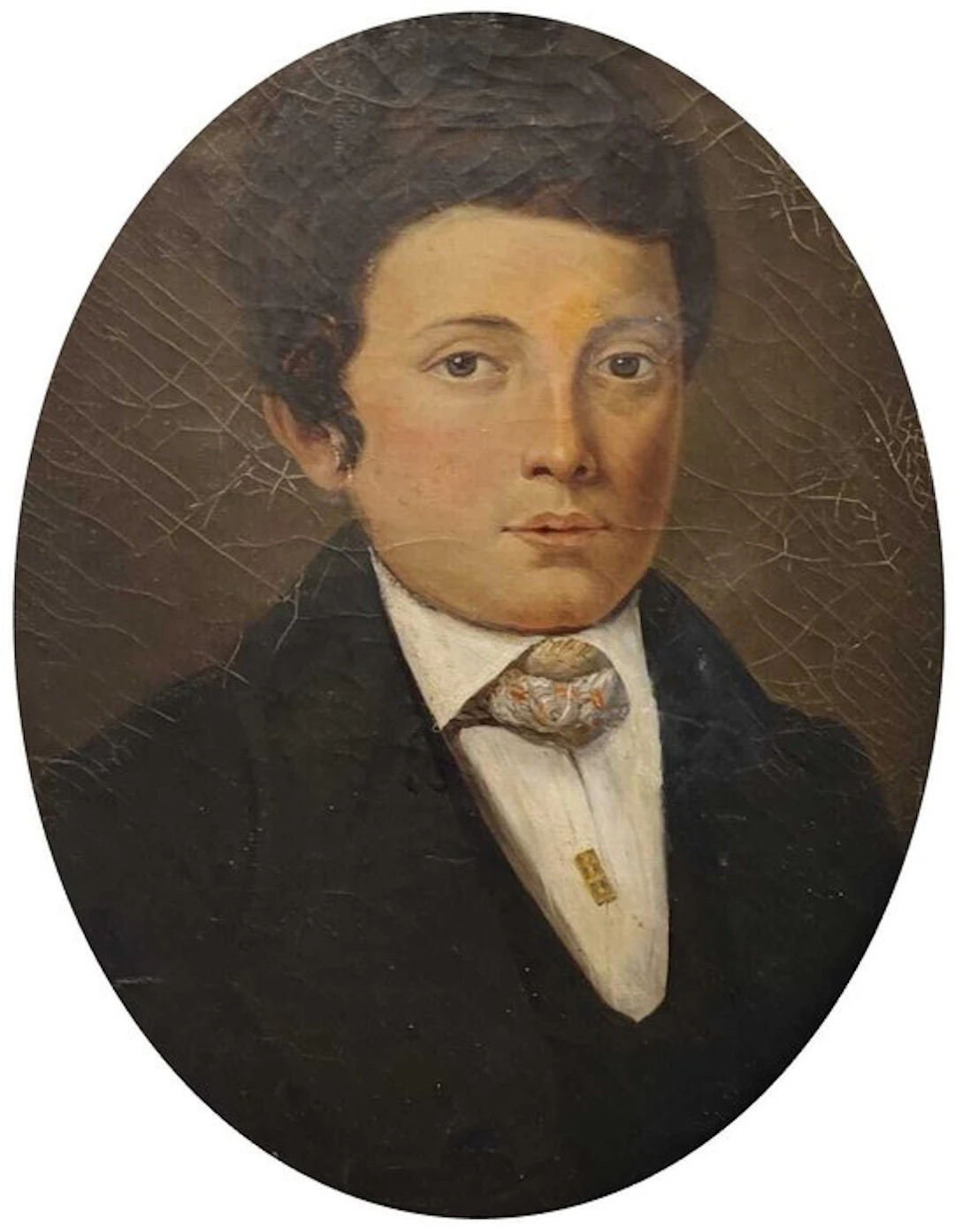 European school (XIX) - Retrato de joven noble