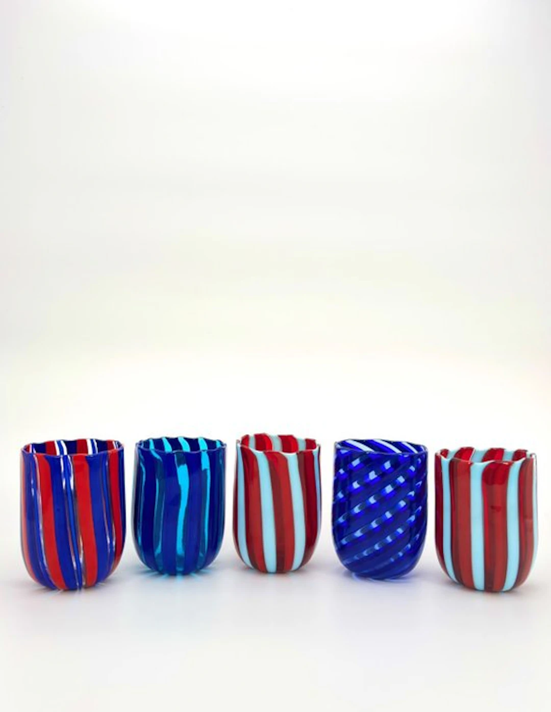 Drinking service (5) - Murano glass - Murano glasses.