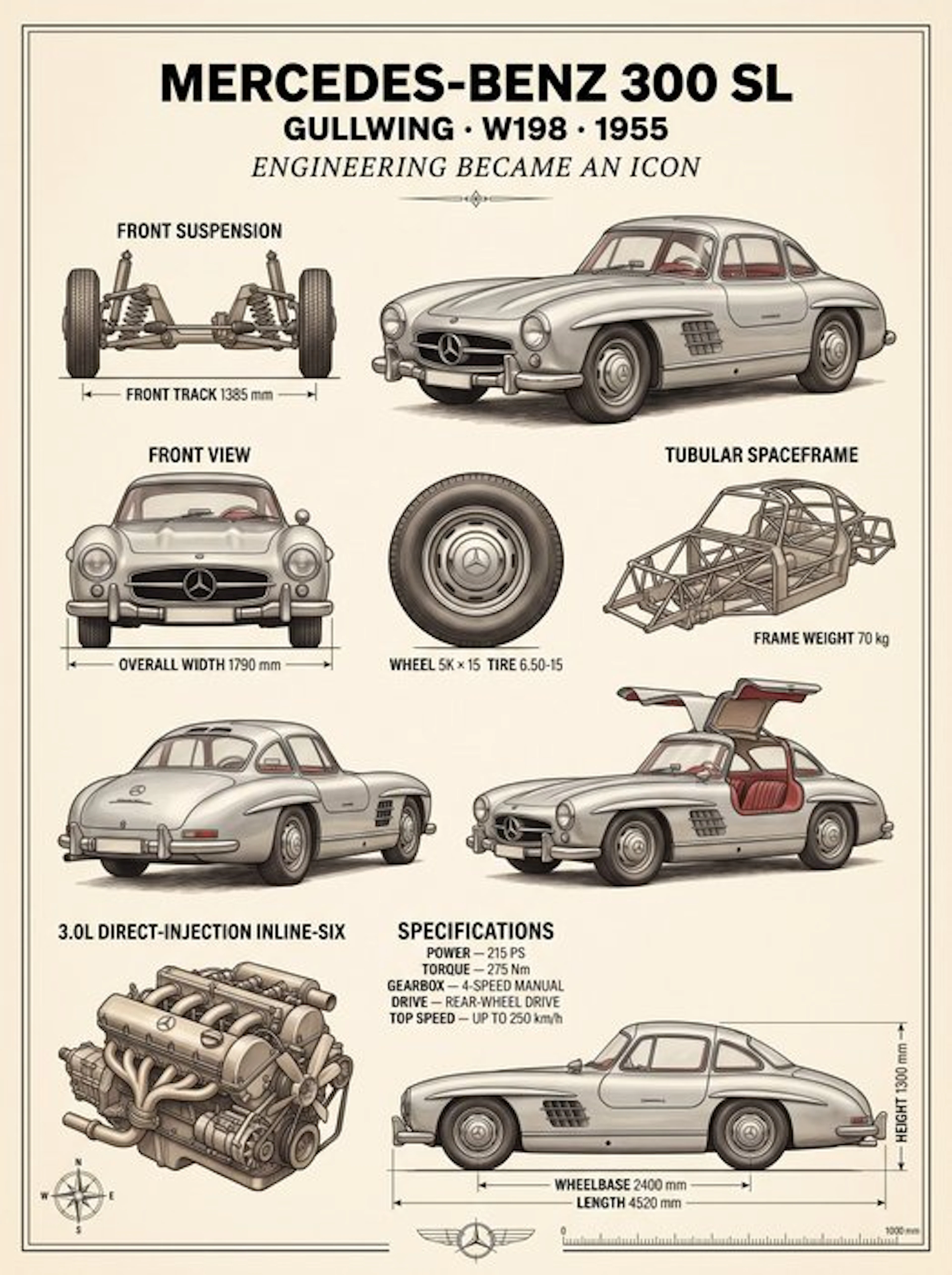 Shmidt.Art - Mercedes-Benz - MERCEDES-BENZ 300 SL - 1950s
