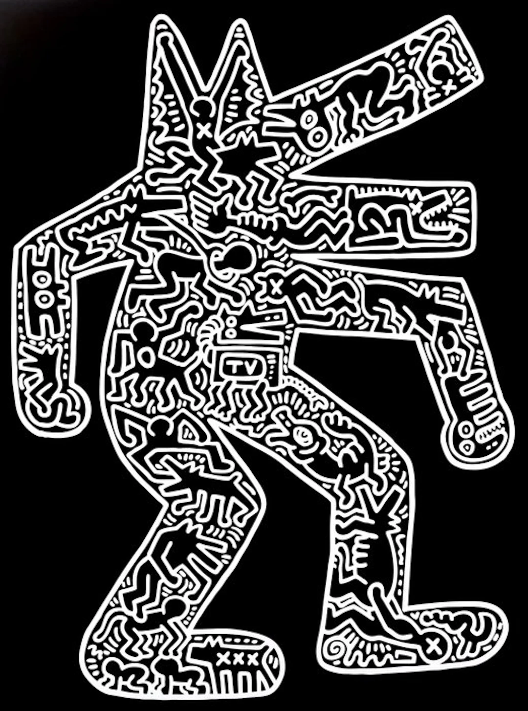 Keith Haring - Dog - Giclée - 60x48 - Artestar licensed print *COA*