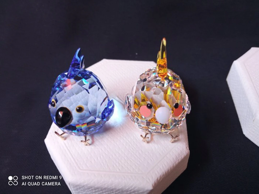 Swarovski - Figurine - Blue Macaw - 5644815 + Yellow...