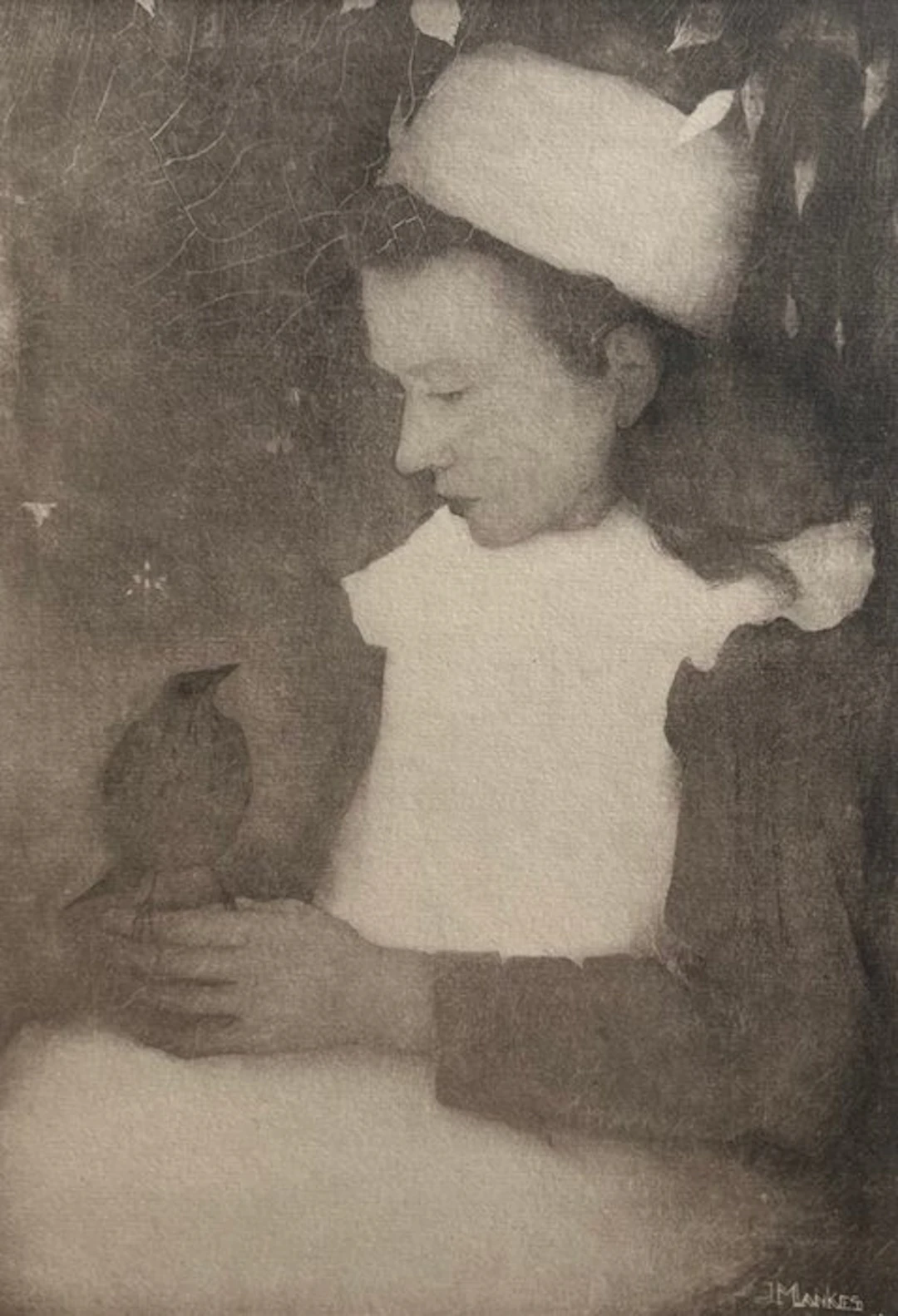 Jan Mankes (1889-1920) - Meisje met lijster