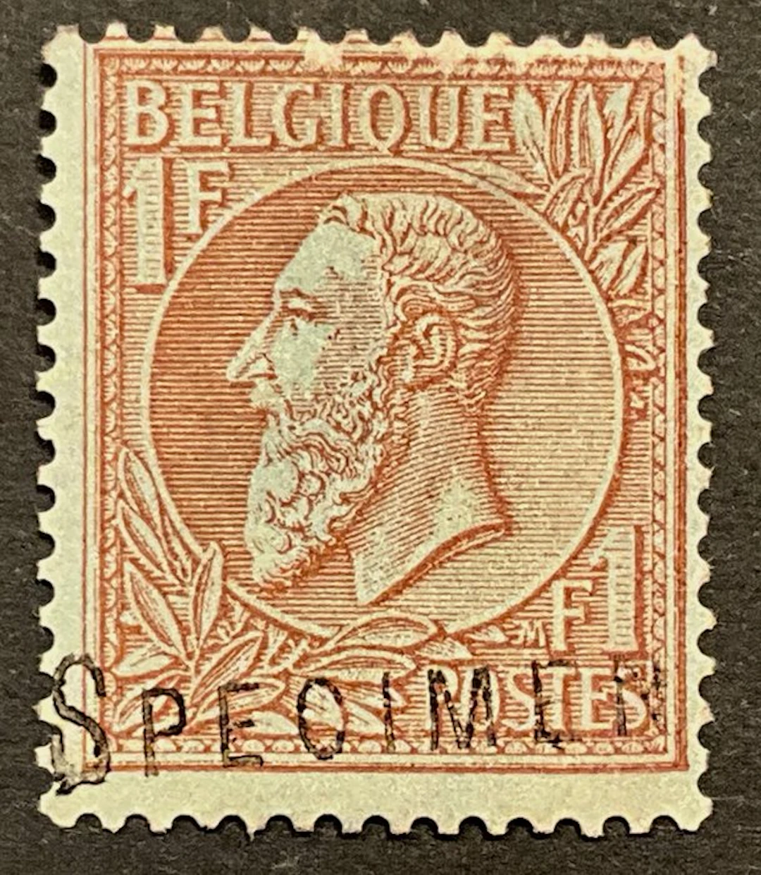 Belgium 1884/1891 - Leopold I New Types - 1fr Red-brown...