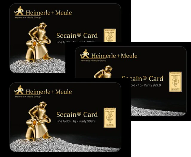 3 grams - Gold .999 - Heimerle + Meule - Sealed