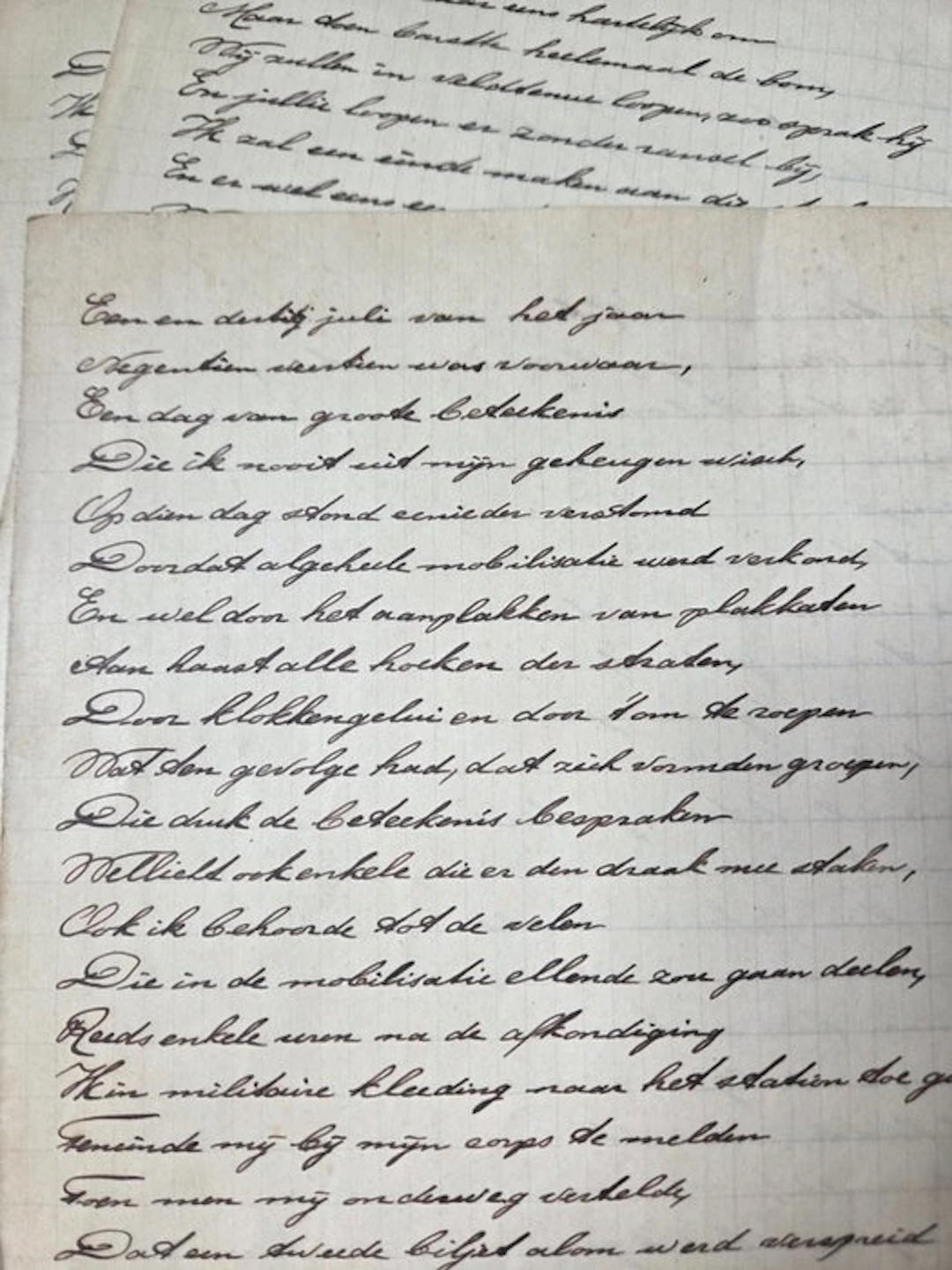 Tilanus - historisch manuscript (epos) van een...
