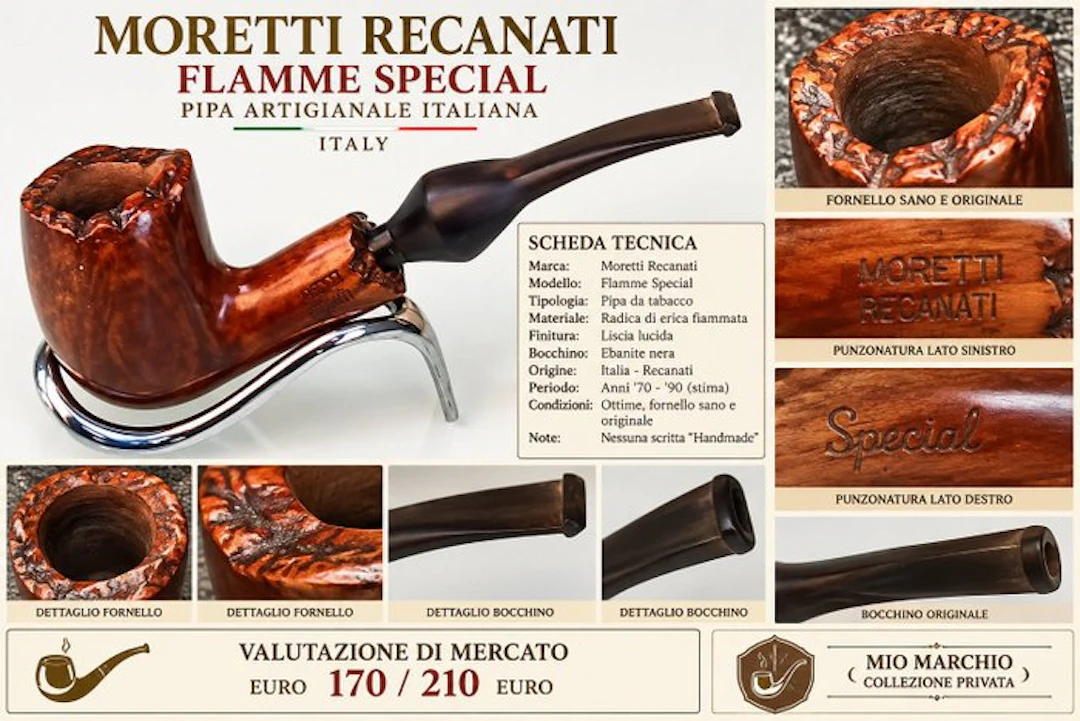 NORETTI RECANATI FLAMME SPECIAL - Pipe - Briar