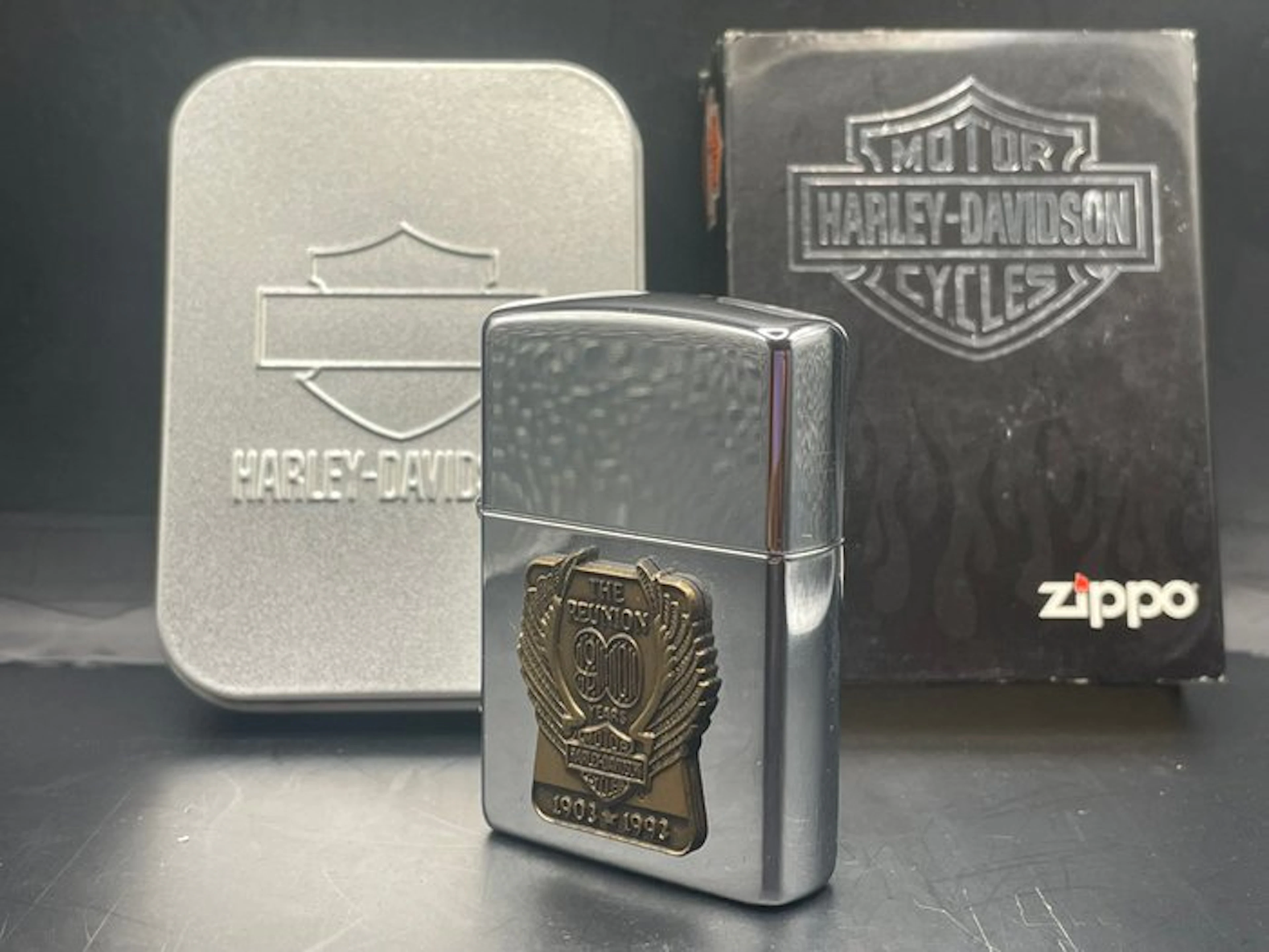 Zippo - HARLEY DAVIDSON - MOTOR - No reserve price - Lighter - Steel