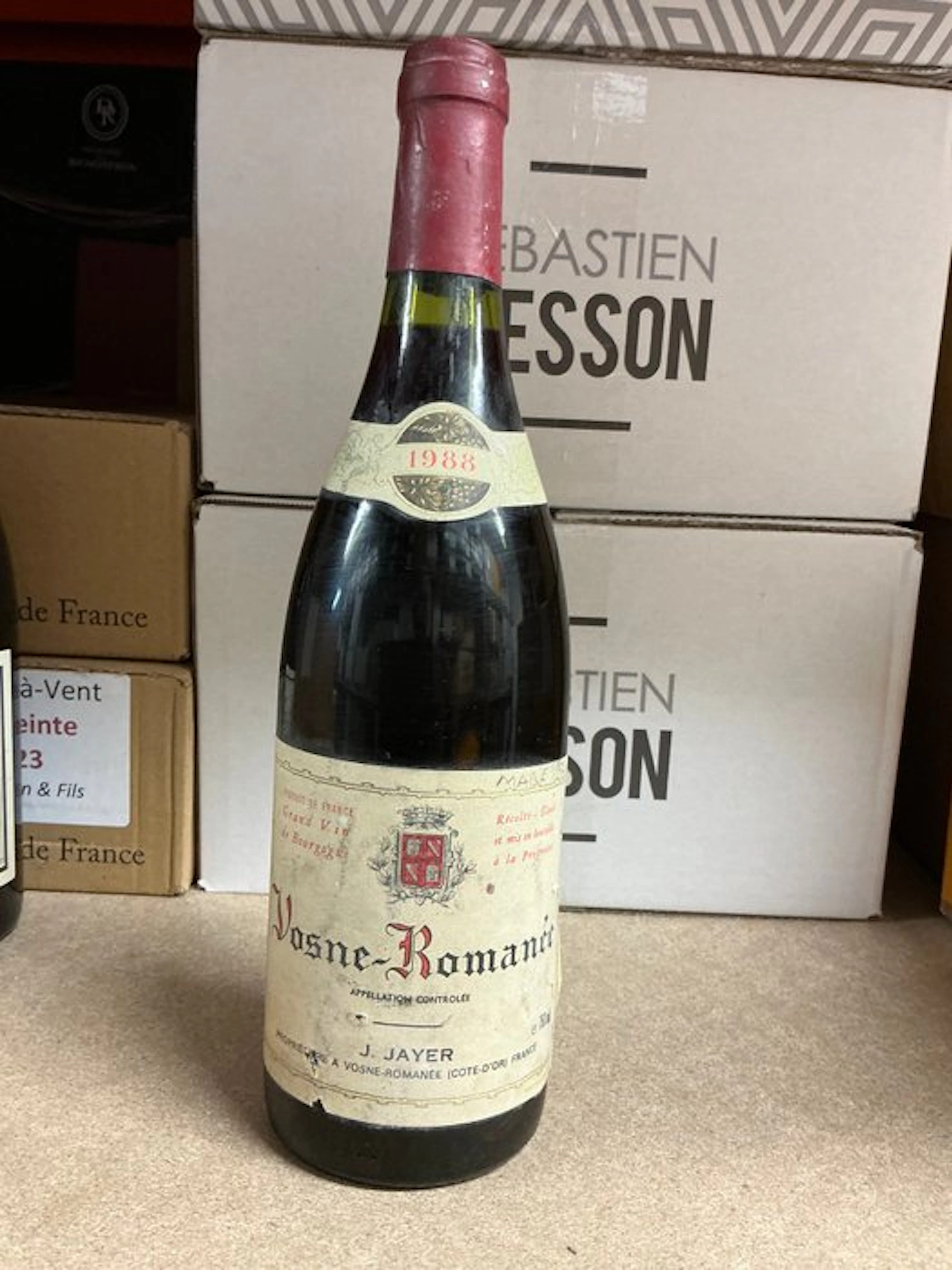 1988 Jacqueline Jayer - Vosne-Romanée - 1 Bottle (0.75L)