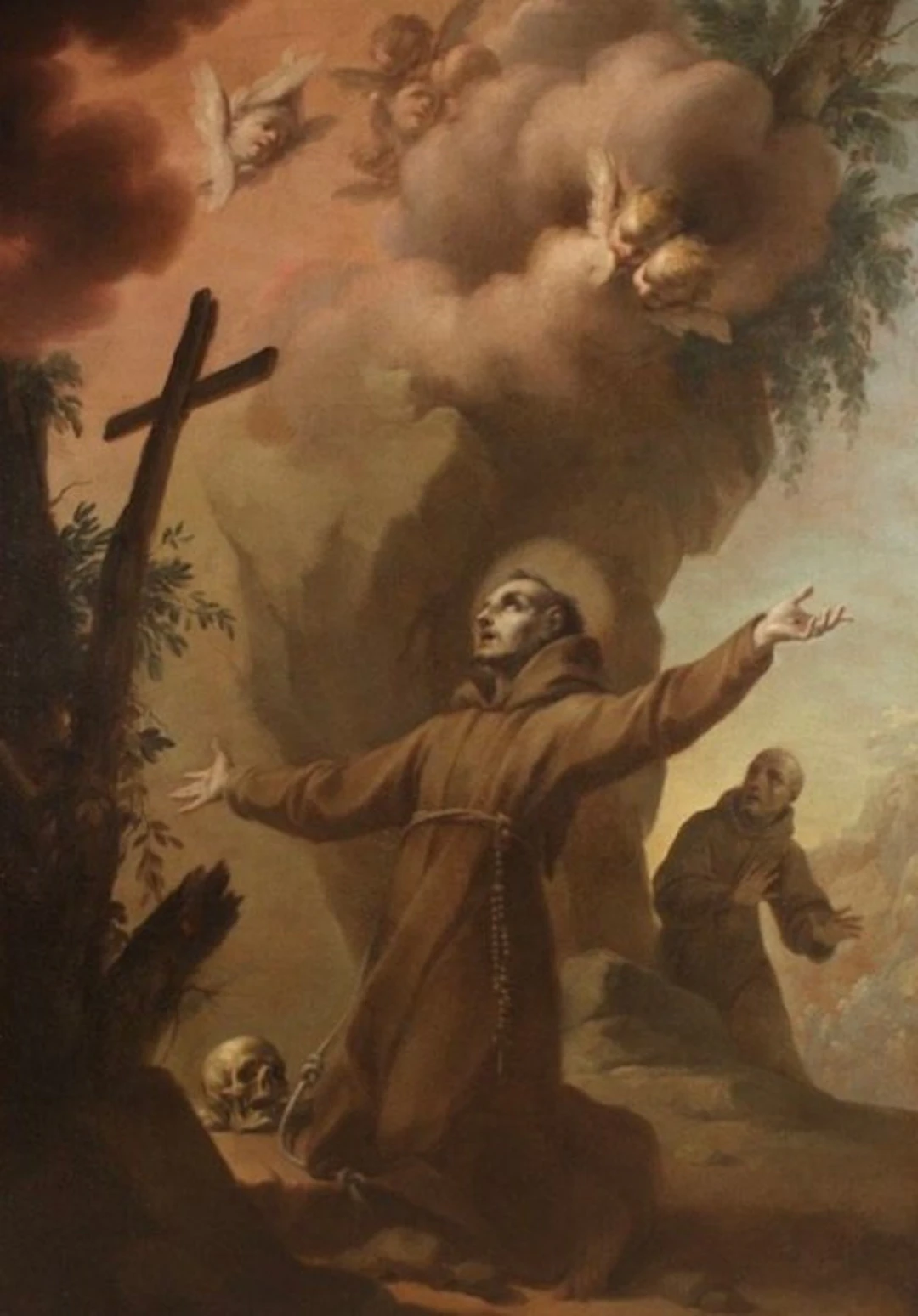 Italian school (XVIII) - Estasi di San Francesco d’Assisi - XL format