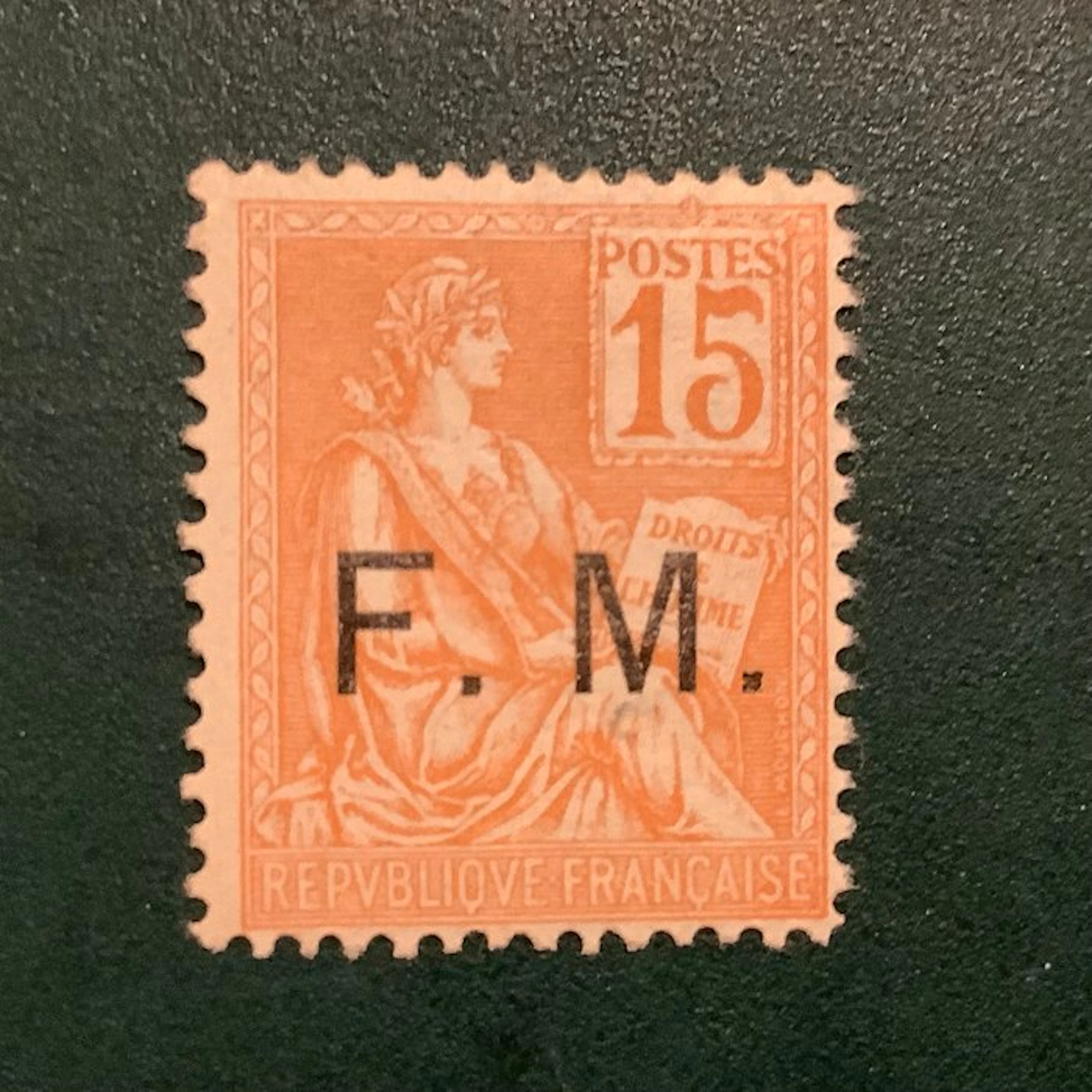 France 1901 - Military post: 15-cent Mouchon - MNH - Yvert 1