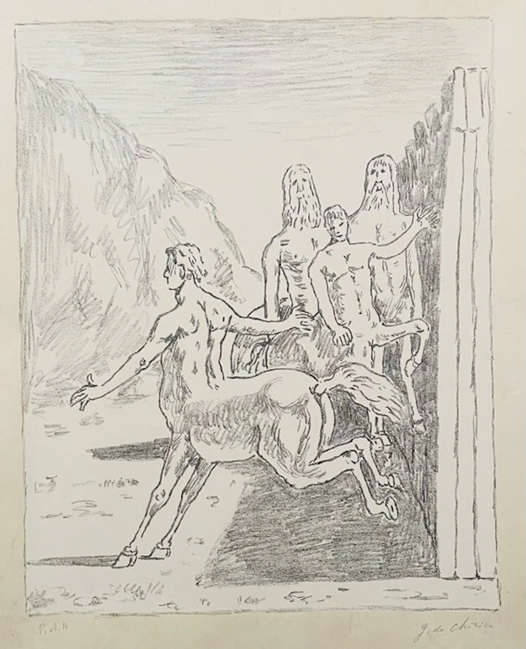 Giorgio De Chirico (1888-1978) - La famiglia dei Centauri