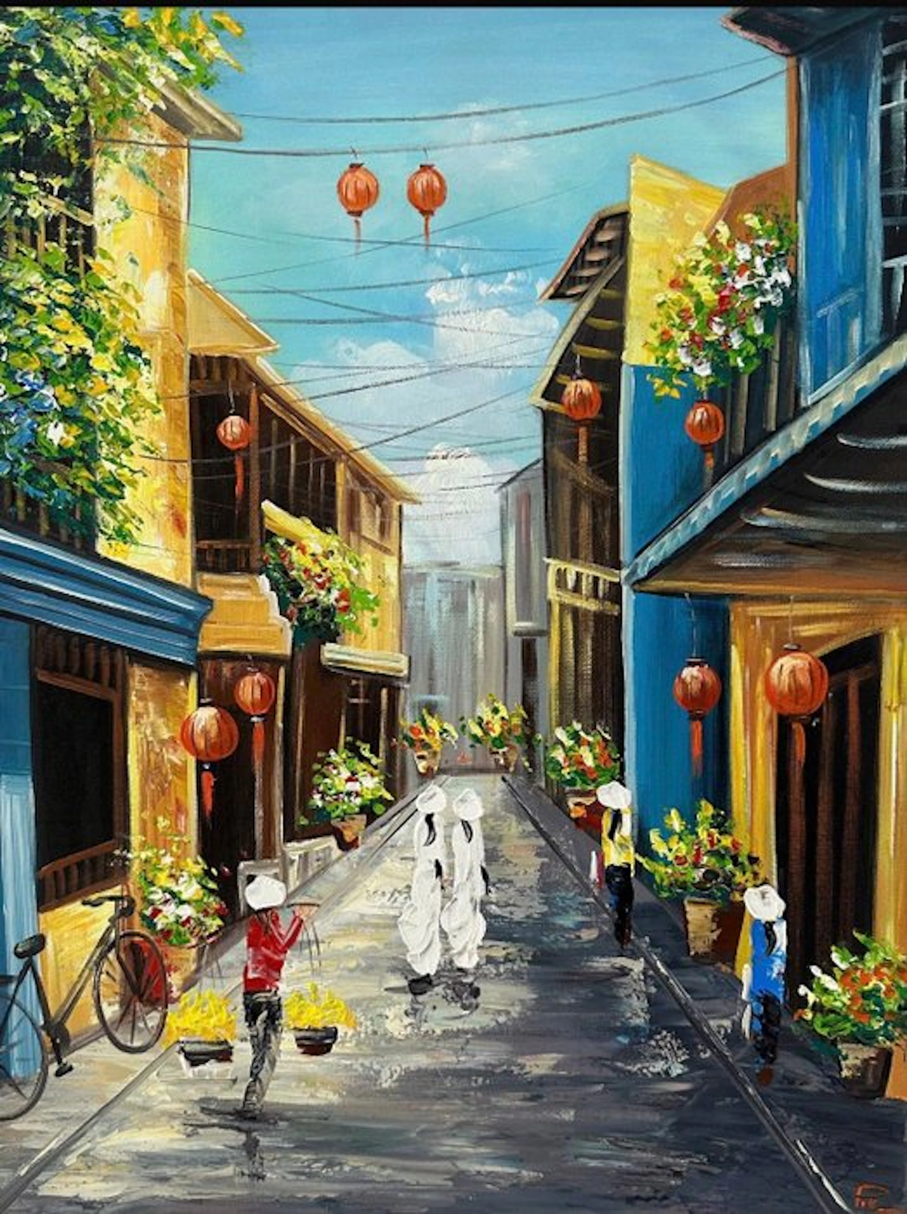 Nguyễn Văn Duy - Echoes of Hoi An ↑80 →60 cm → No Reserve ✓