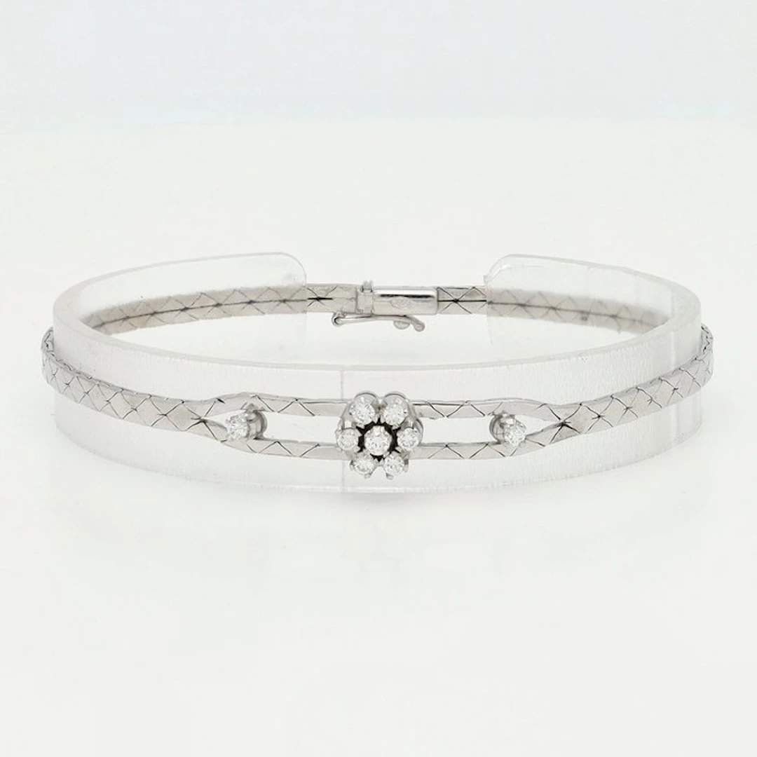 Bracelet - 14 kt. White gold Diamond (Natural)