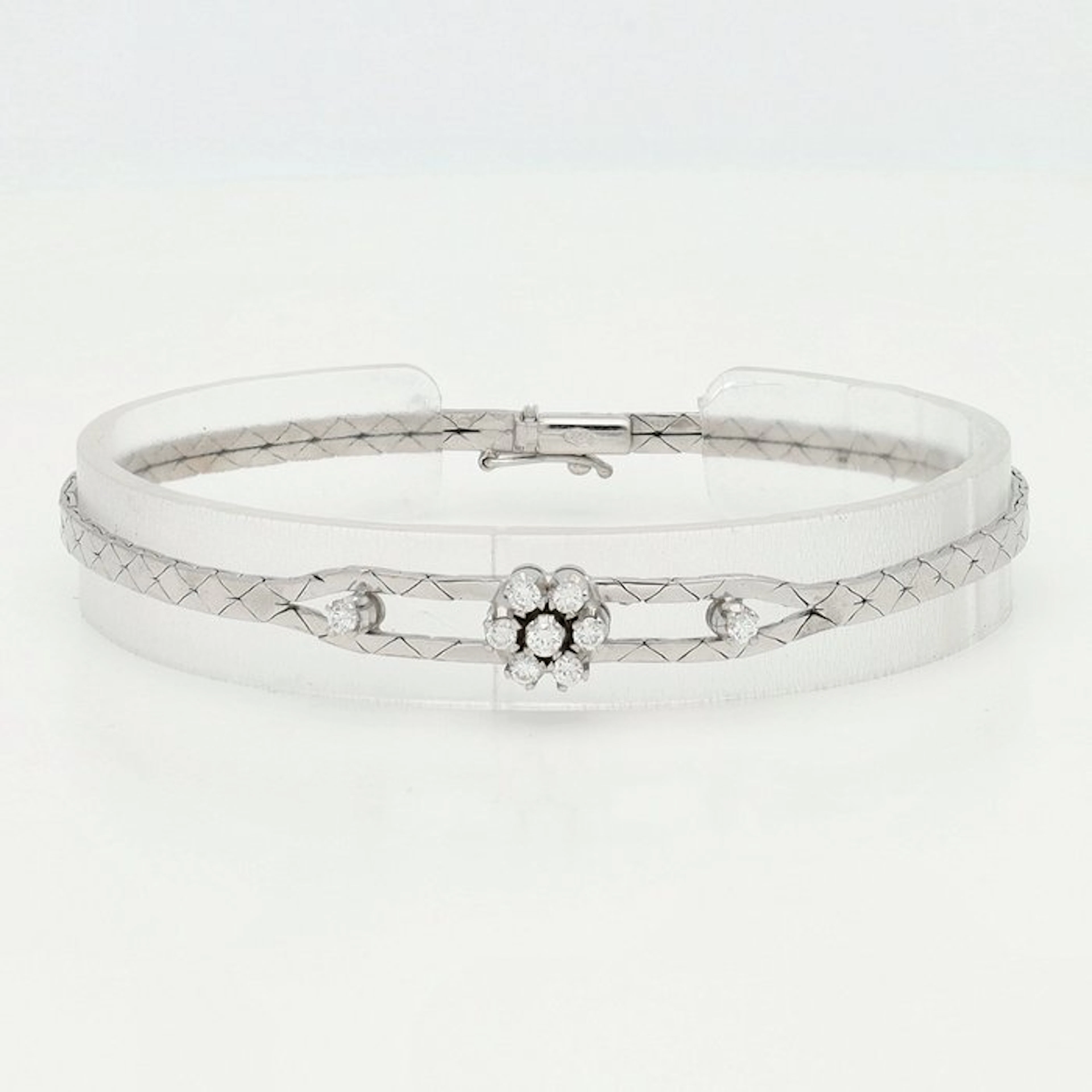 Bracelet - 14 kt. White gold Diamond (Natural)