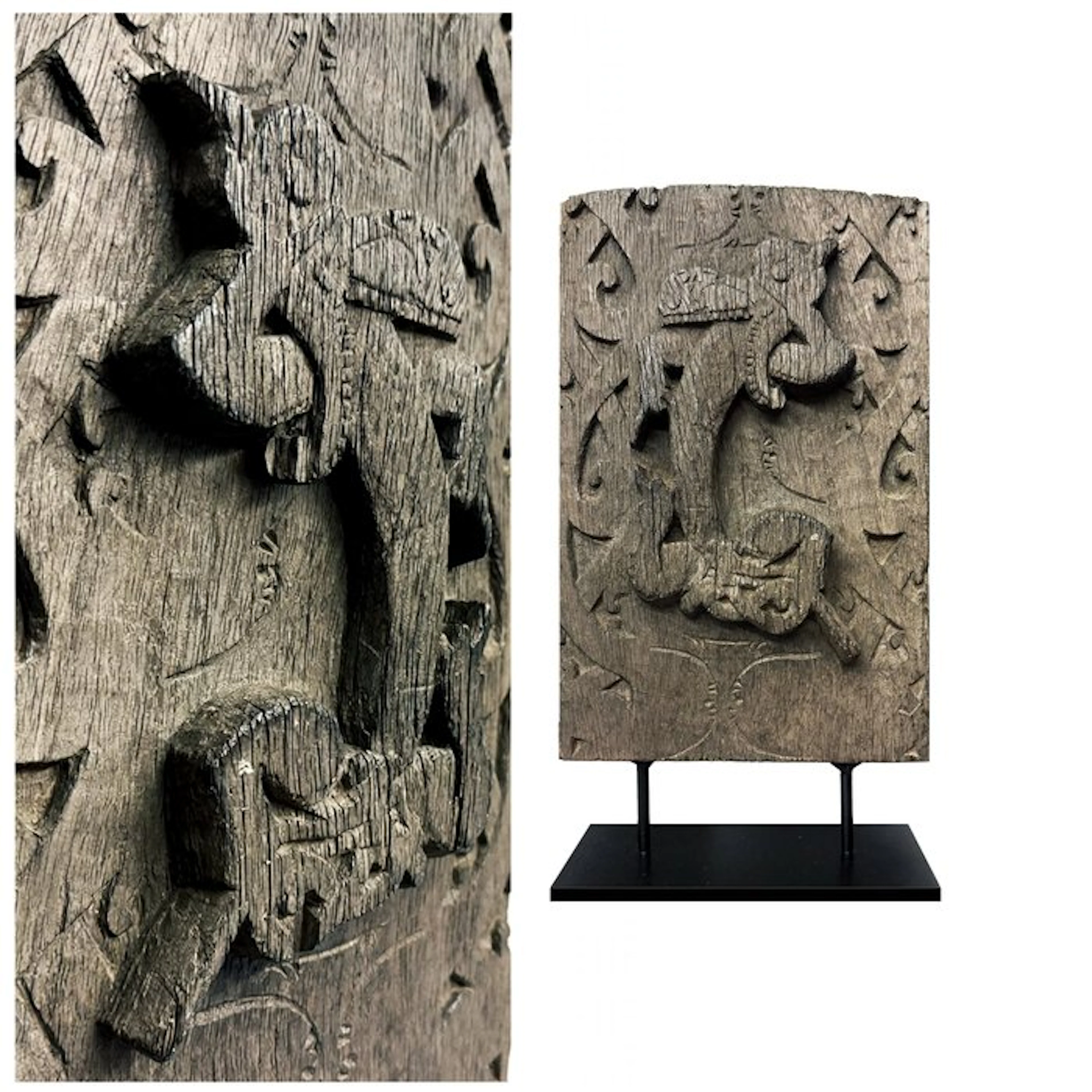 part of a house or door panel - Aso - Iban Dayak - Indonesia