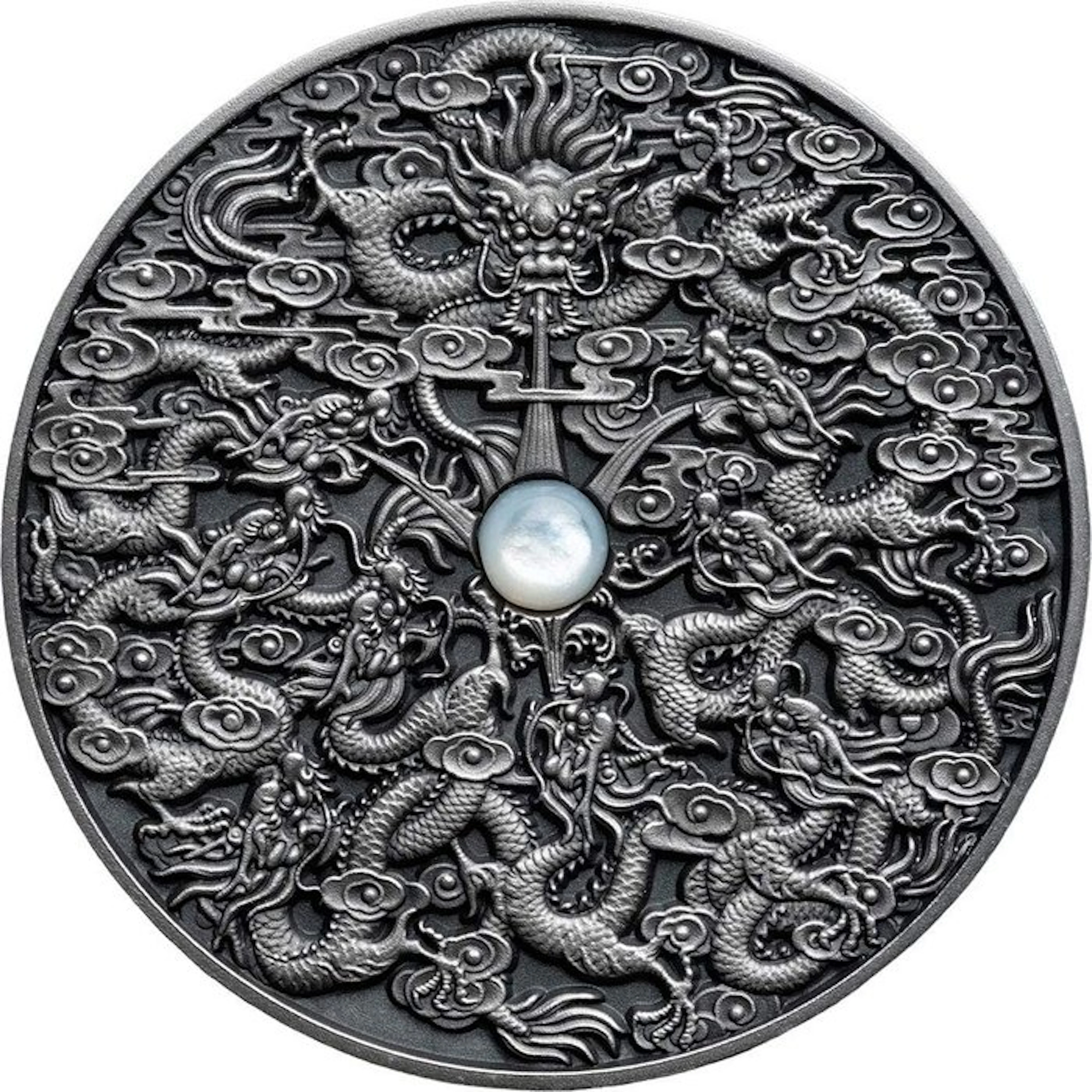 Niue. 5 Dollars 2020 Nine Dragons Chinese Legends, 2 Oz (.999)