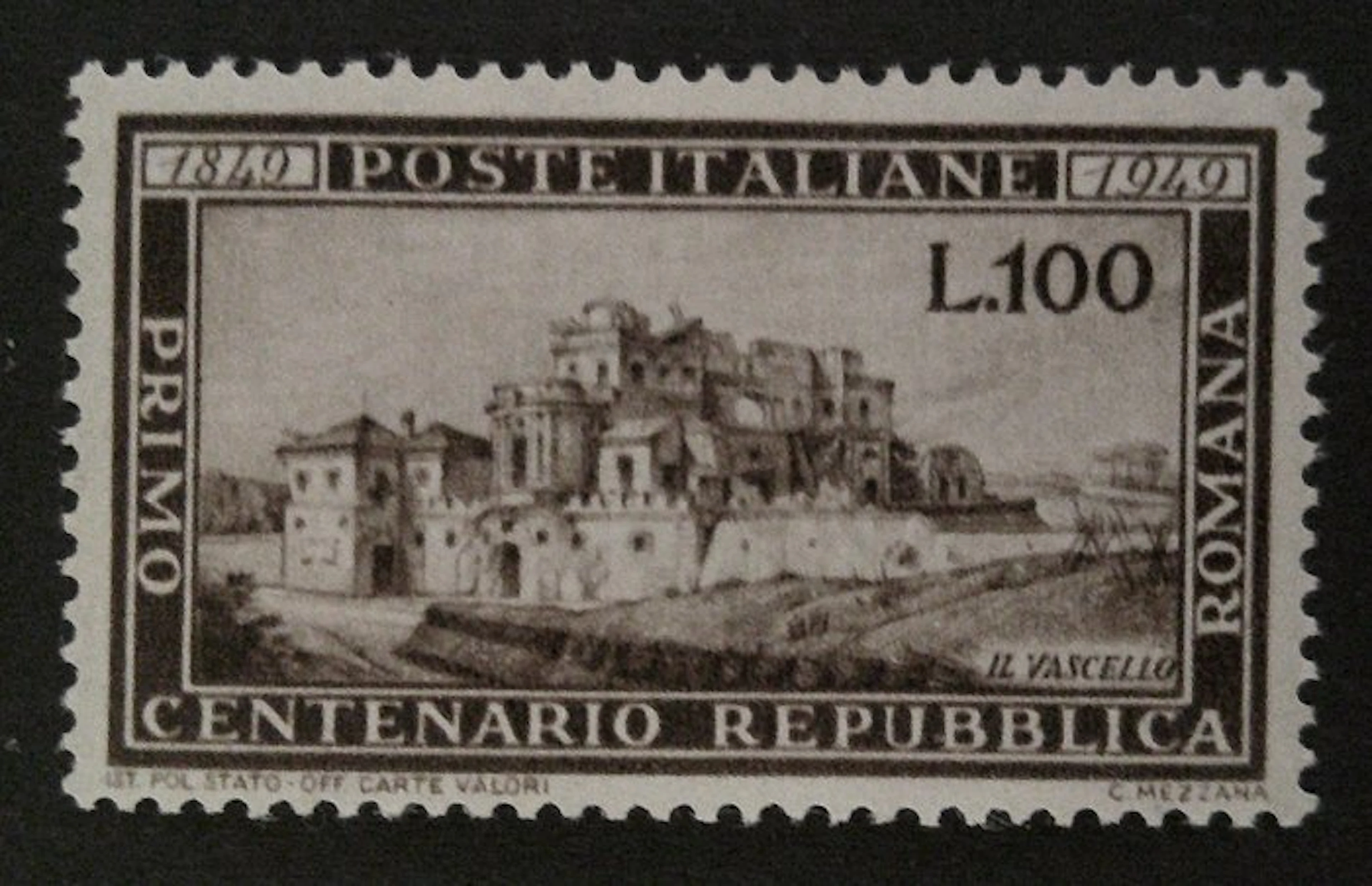 Italy 1949/1949 - Republic 1949 - Centennial of the Roman Republic