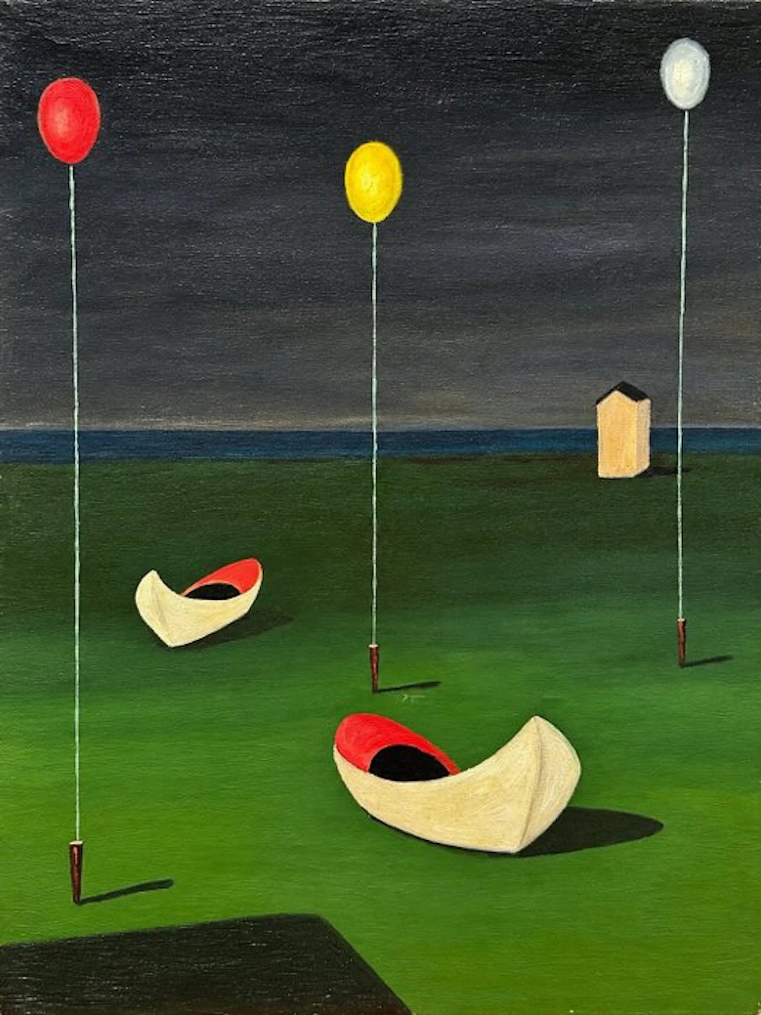 Antenore Magri (1907-1978) - Barche nel bosco