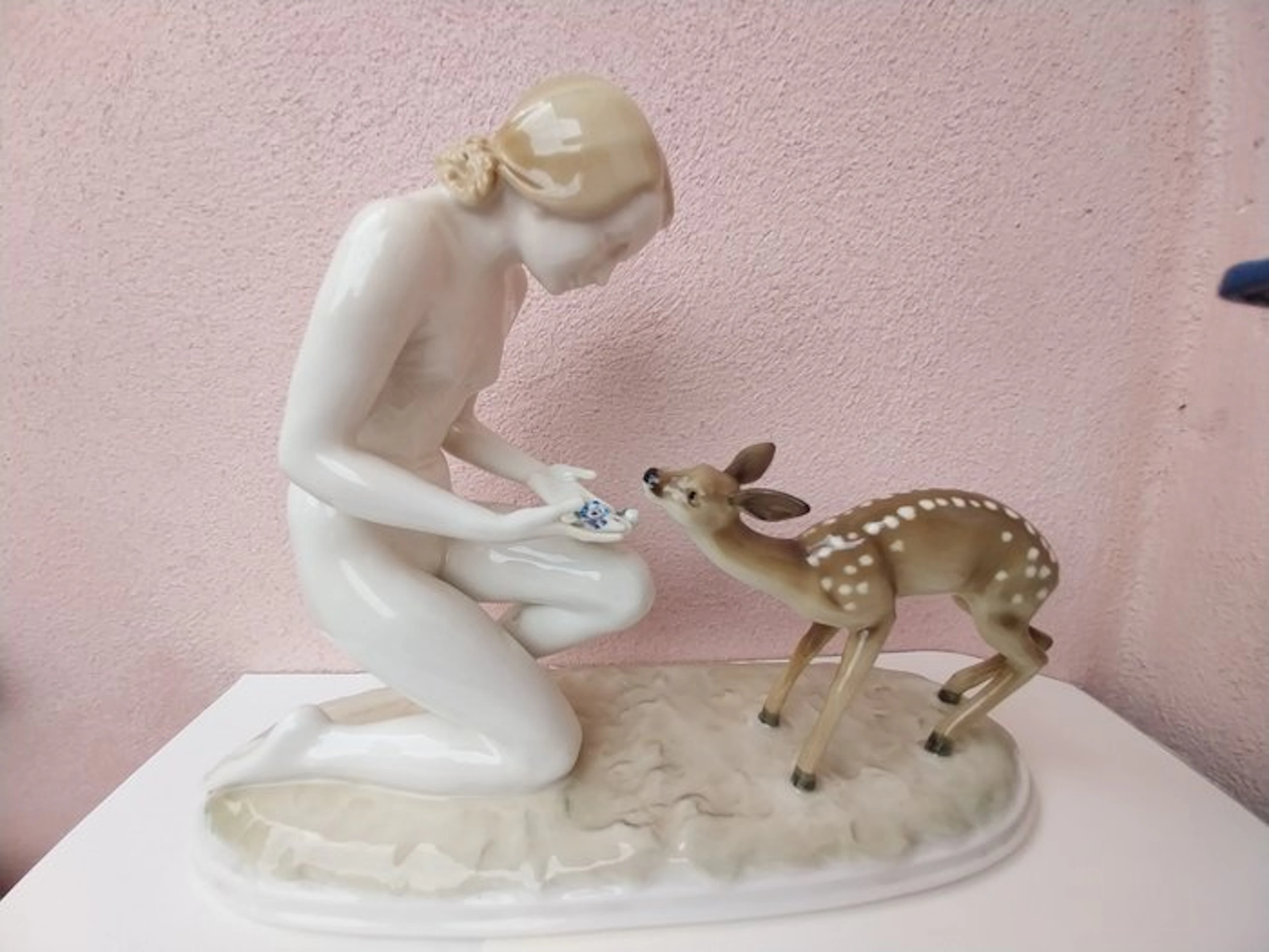 Hutshenreuther-Bavaria. - Figurine - Gute freunde. - Porcelain