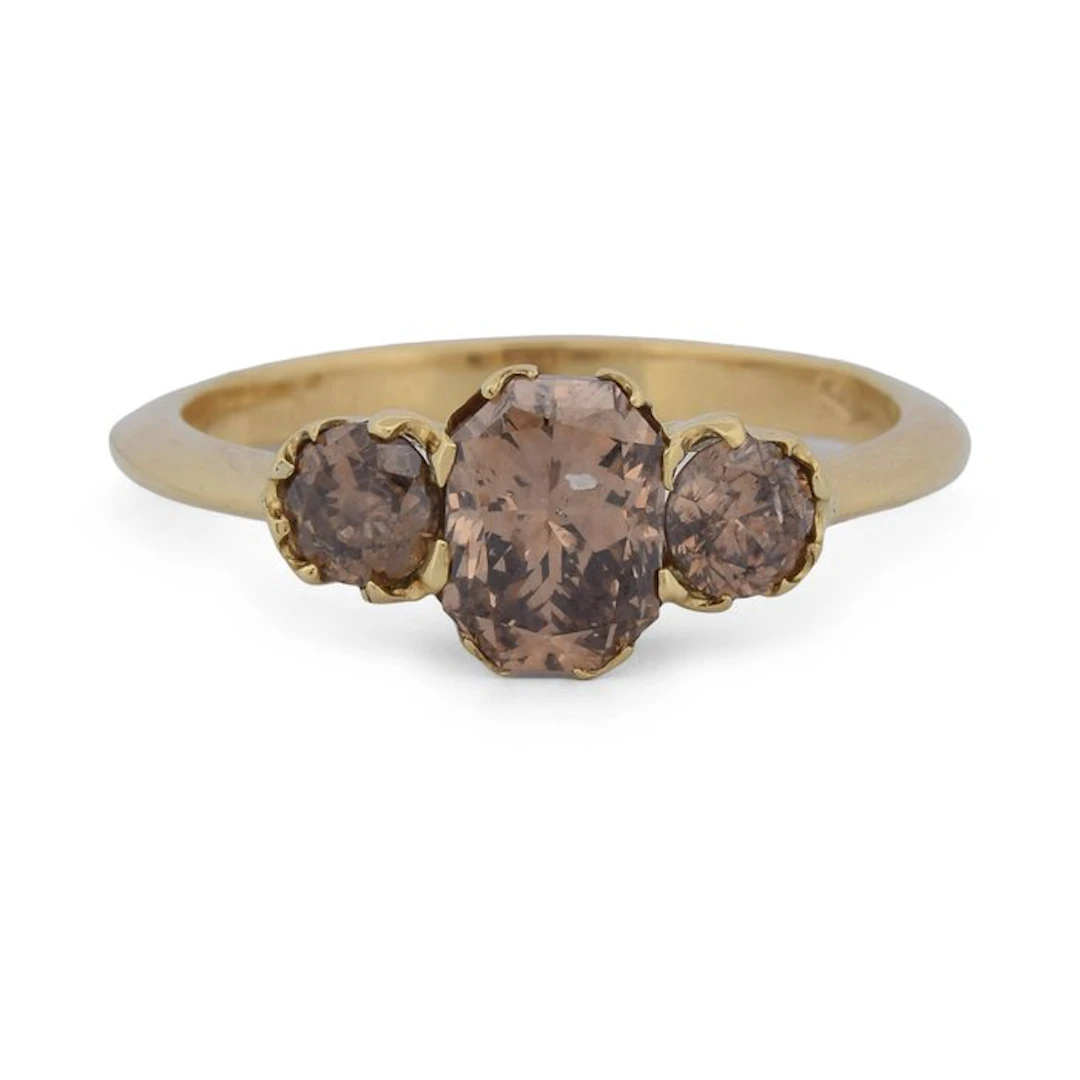 Ring - 18 kt. Yellow gold - 1.70ct. tw. Diamond (Natural)