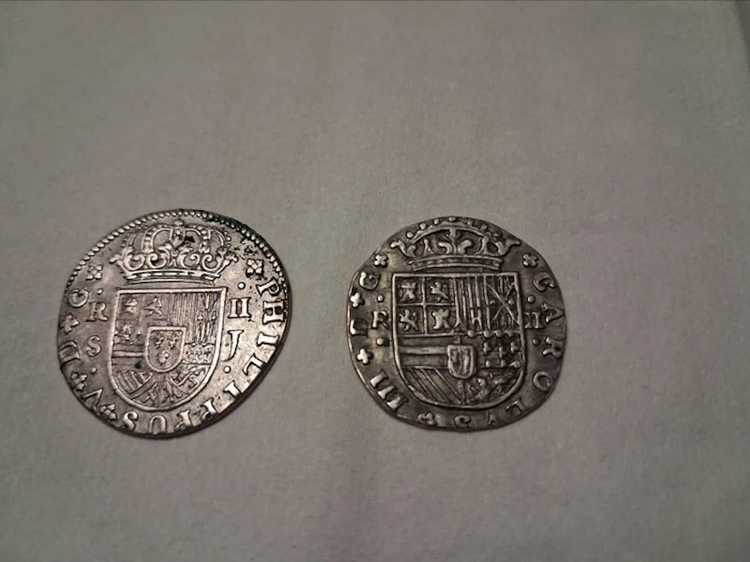 Spain. 2 Reales Carlos (Pretender) 1711 Barcelona...