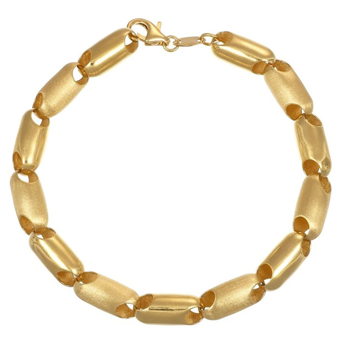 Bracelet - 18 kt. Yellow gold - Made in Italy - Handmade