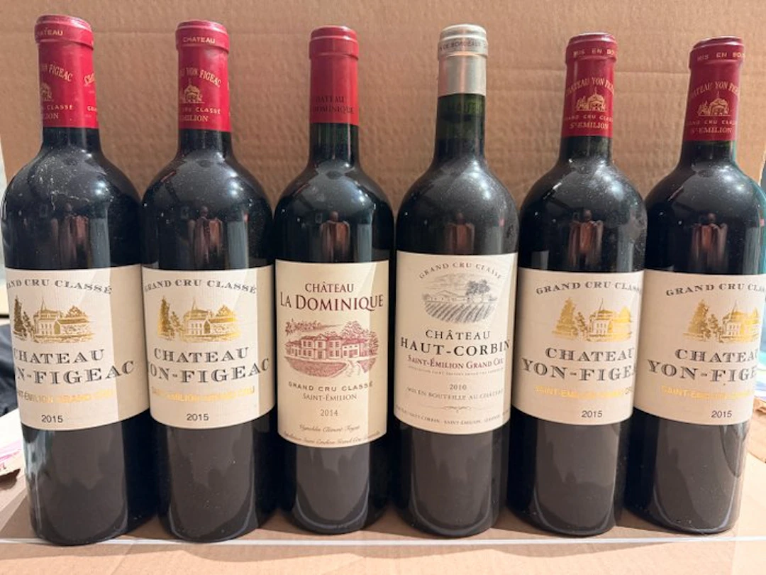 2015 x4 Château Yon-Figeac; 2014 Château La Dominique...