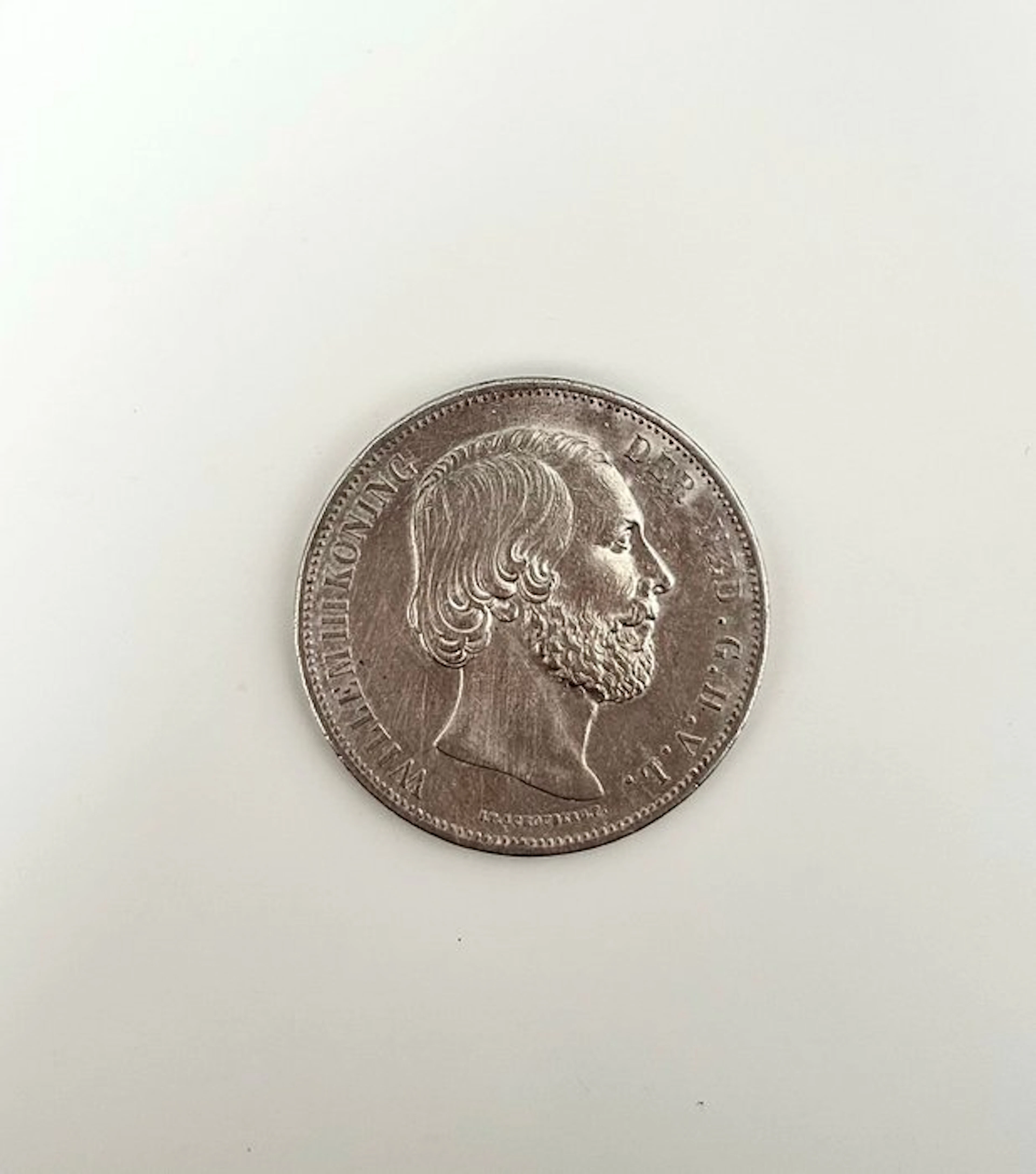 Netherlands. Willem III. 2 1/2 Gulden 1865 (No reserve price)