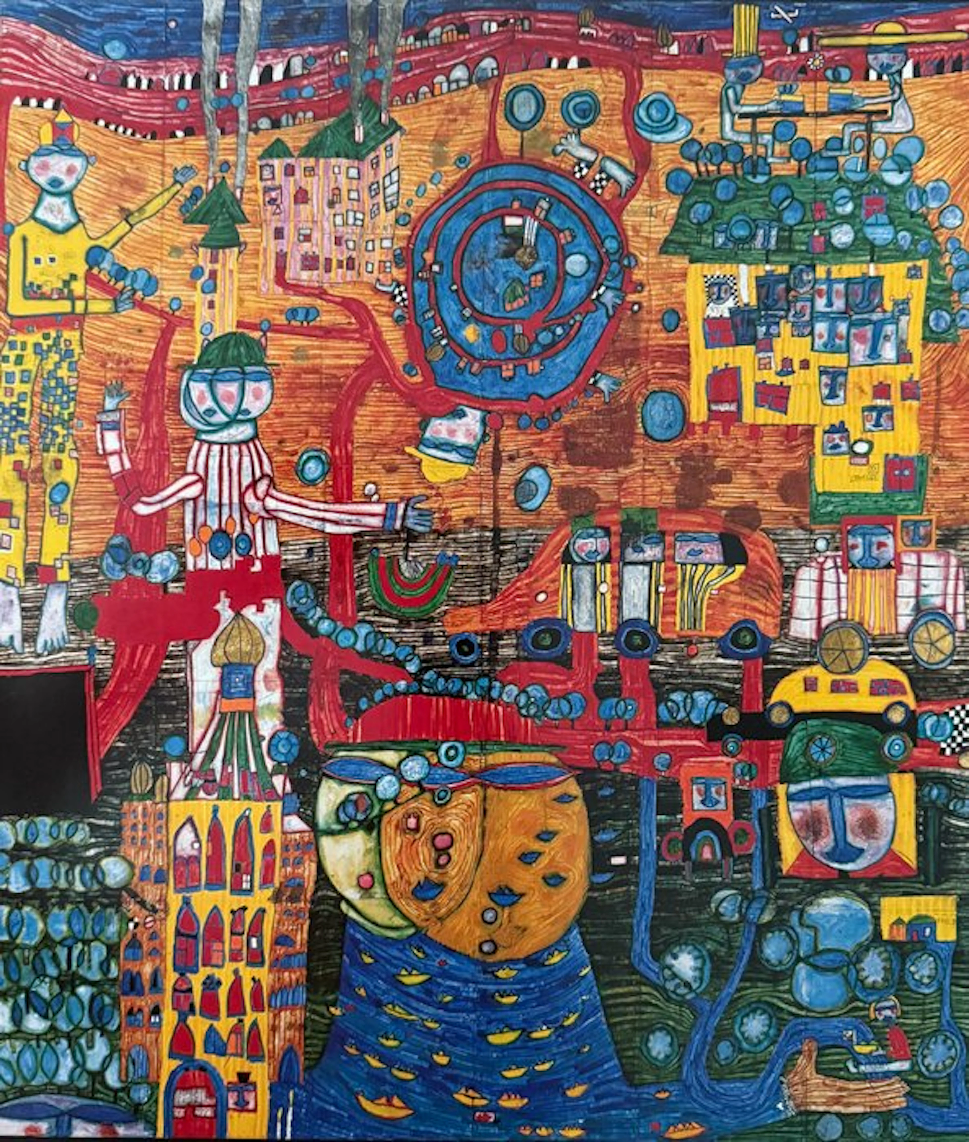 Friedensreich Hundertwasser (1928-2000) - "936 The 30 Day Fax Picture