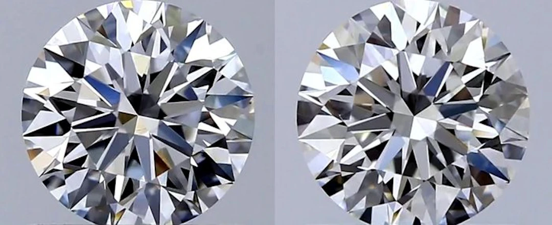2 pcs Diamond (Natural) - 0.86 ct - Round - F - VVS2...