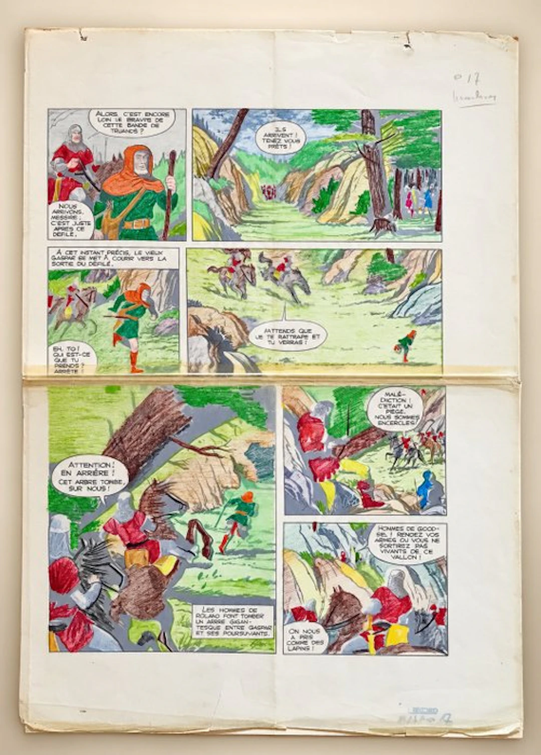 Arranz, Juan - 3 Original plates + editorial colorings - Época - 1962