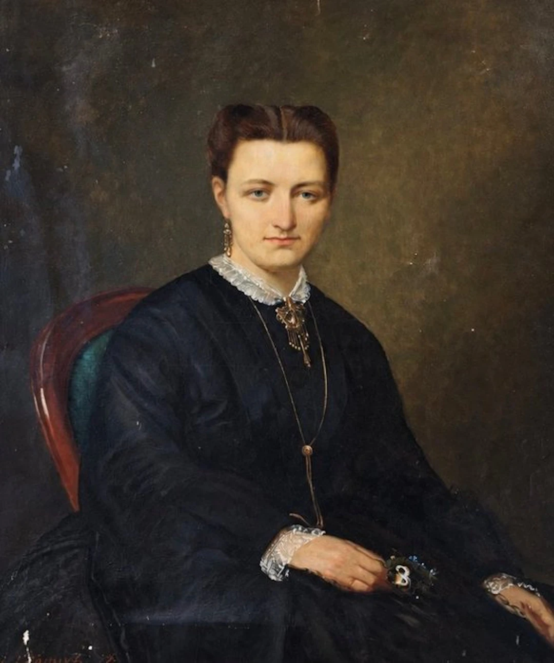 J.L Bonnet (XIX) - Portrait de femme