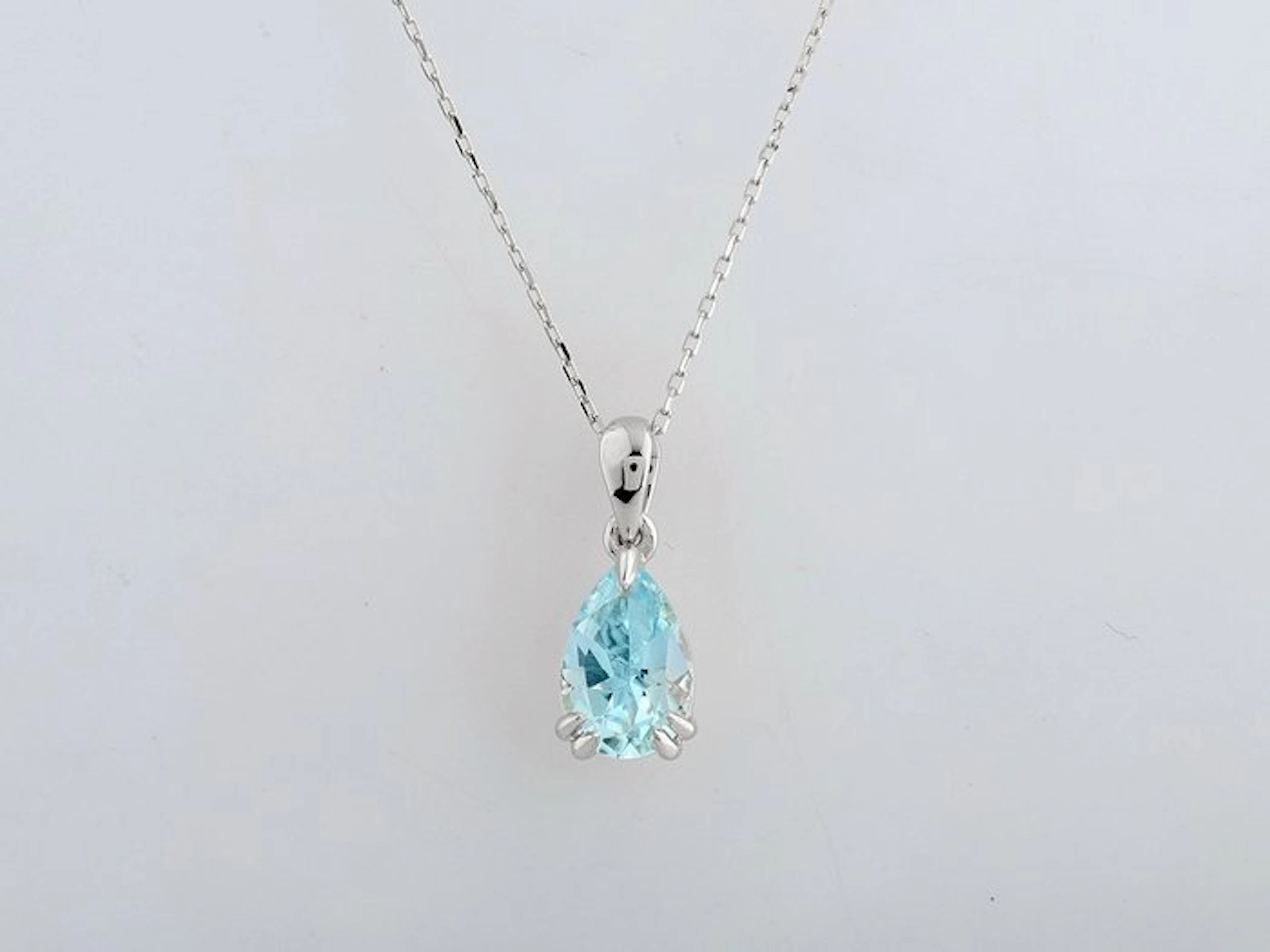 No reserve price - Necklace with pendant - 14 kt. White gold - 1.44ct.
