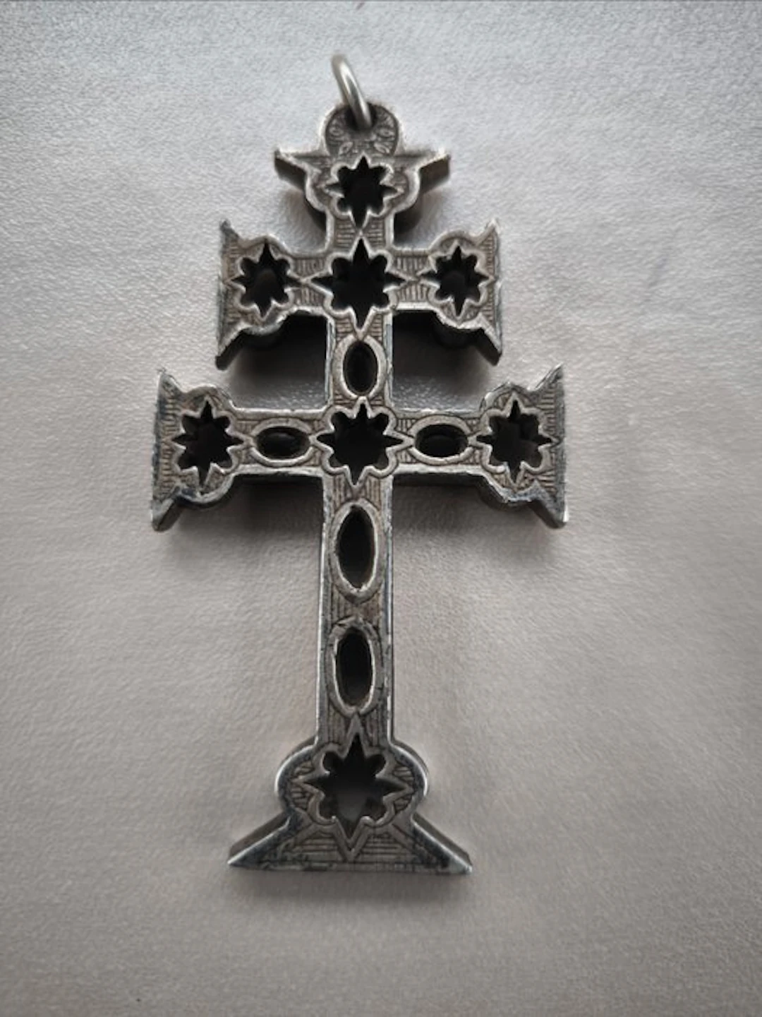 Ancient reliquary cross - Antique - Metal