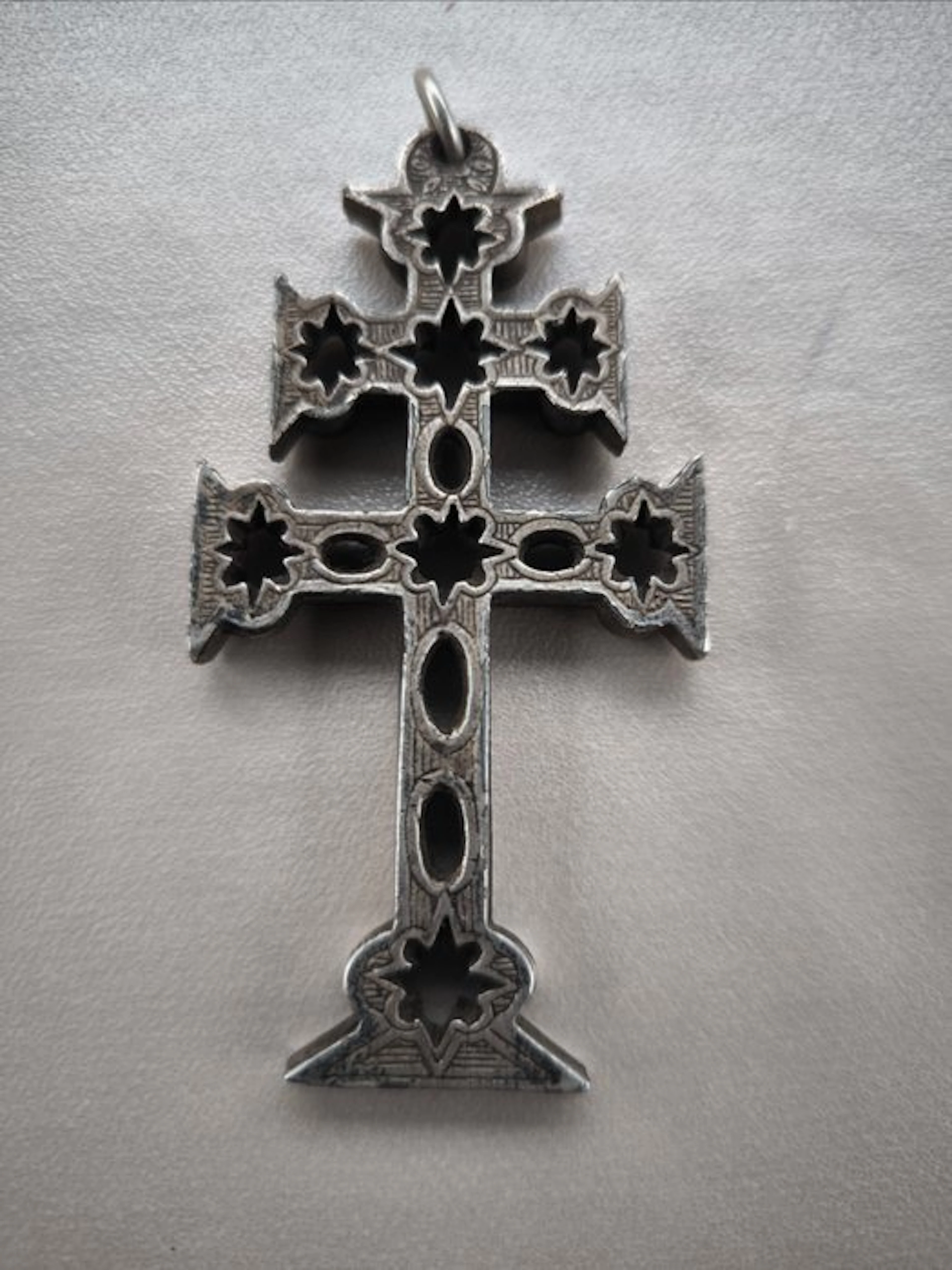 Ancient reliquary cross - Antique - Metal