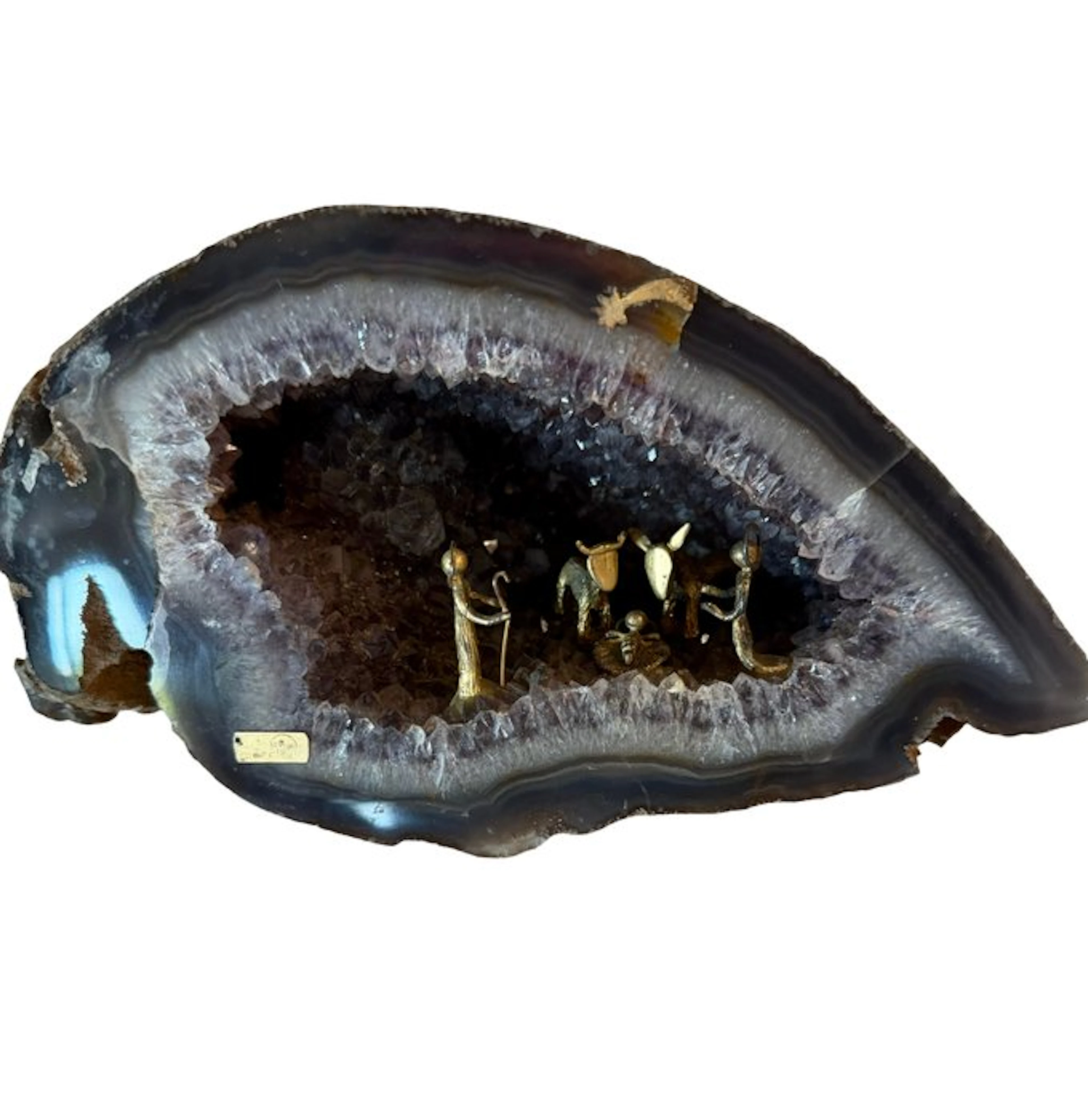 Nativity scene - Agate, Silver - 18.5 cm