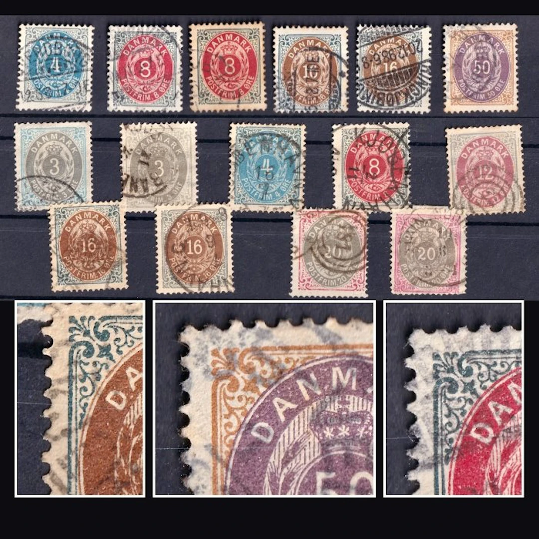 Denmark - Öre-Marken „Inverted Frame“) – 14 x 13 1/2 - 12 3/4
