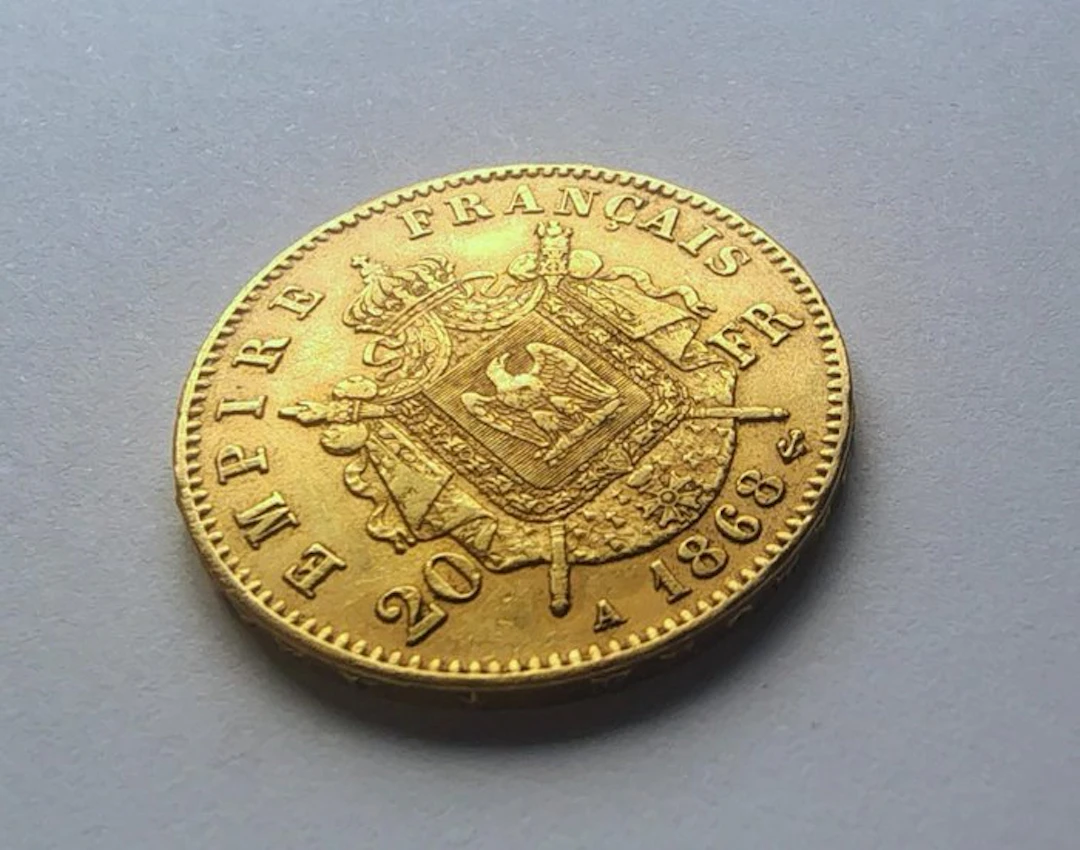 France. Napoléon III. 20 Francs 1868-A, Paris