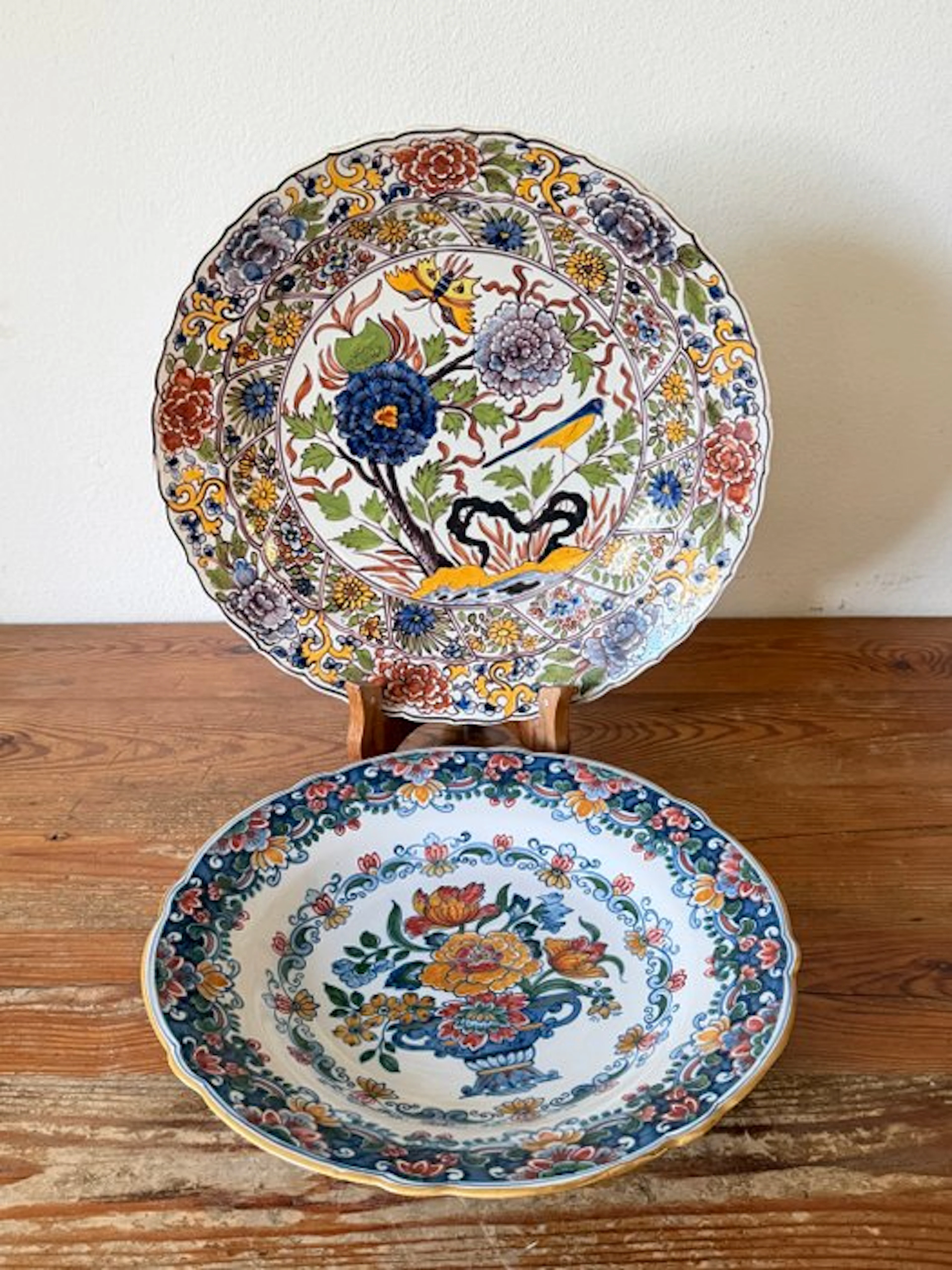 Tichelaar Makkum - Dish (2) - Earthenware - Large dishes