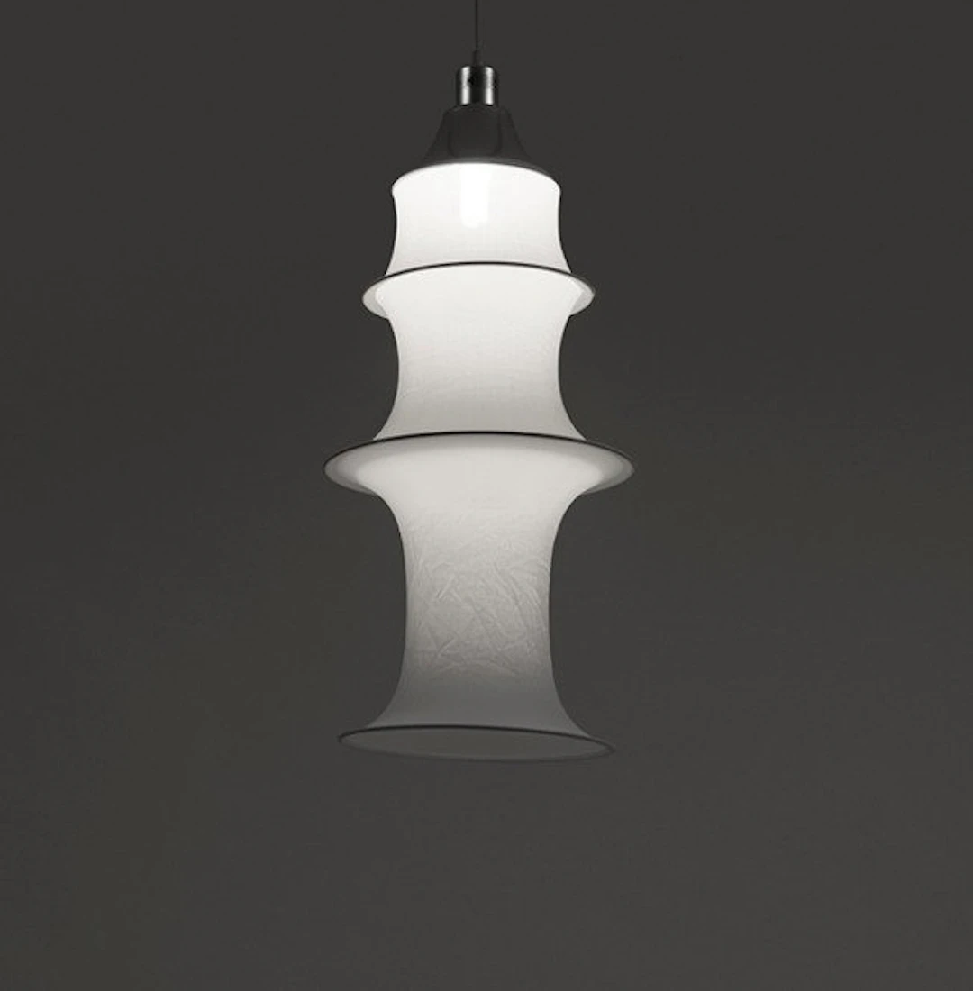 Danese - Bruno Munari - Hanging lamp - Aluminium, stretch knit