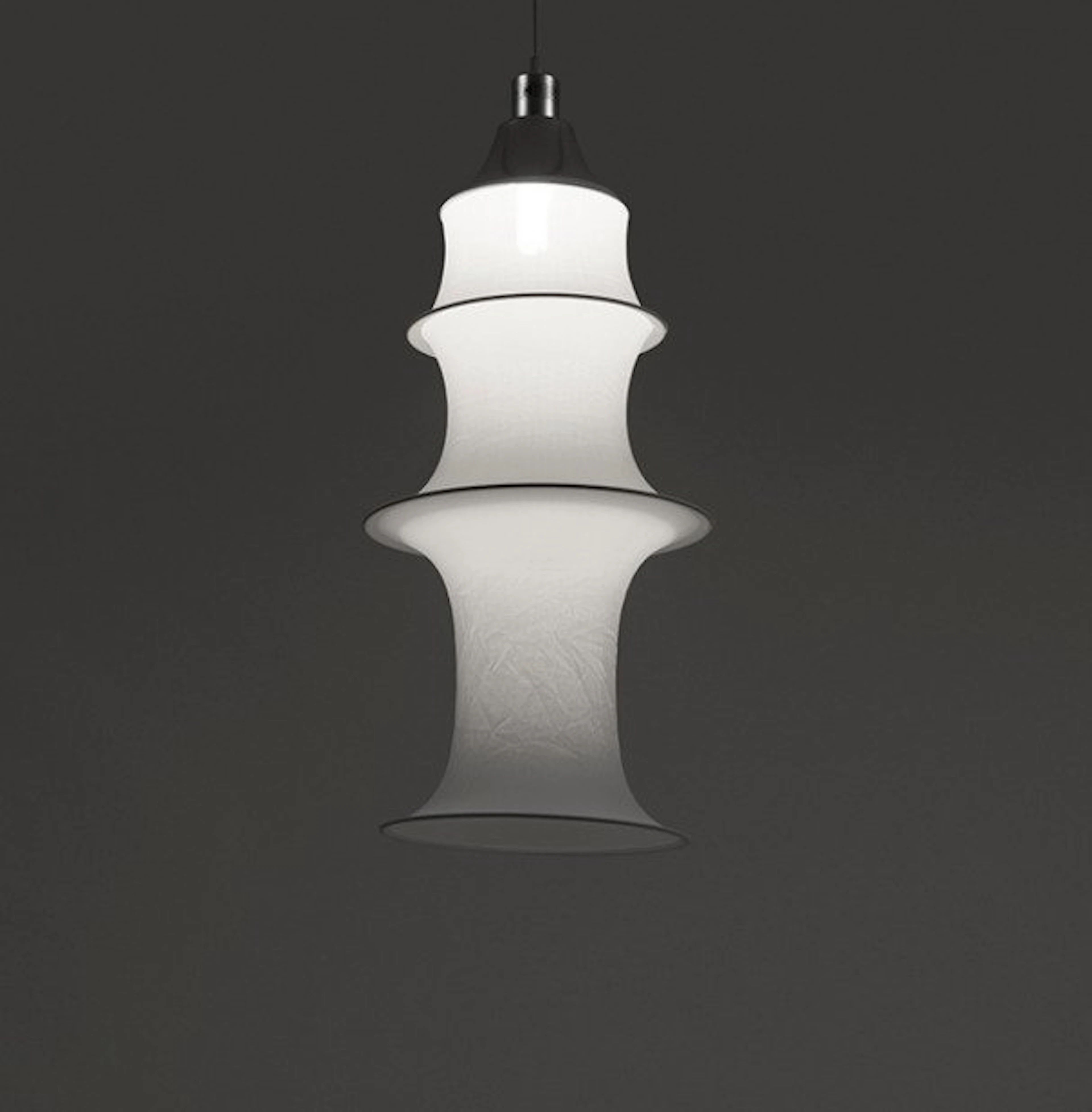 Danese - Bruno Munari - Hanging lamp - Aluminium, stretch knit
