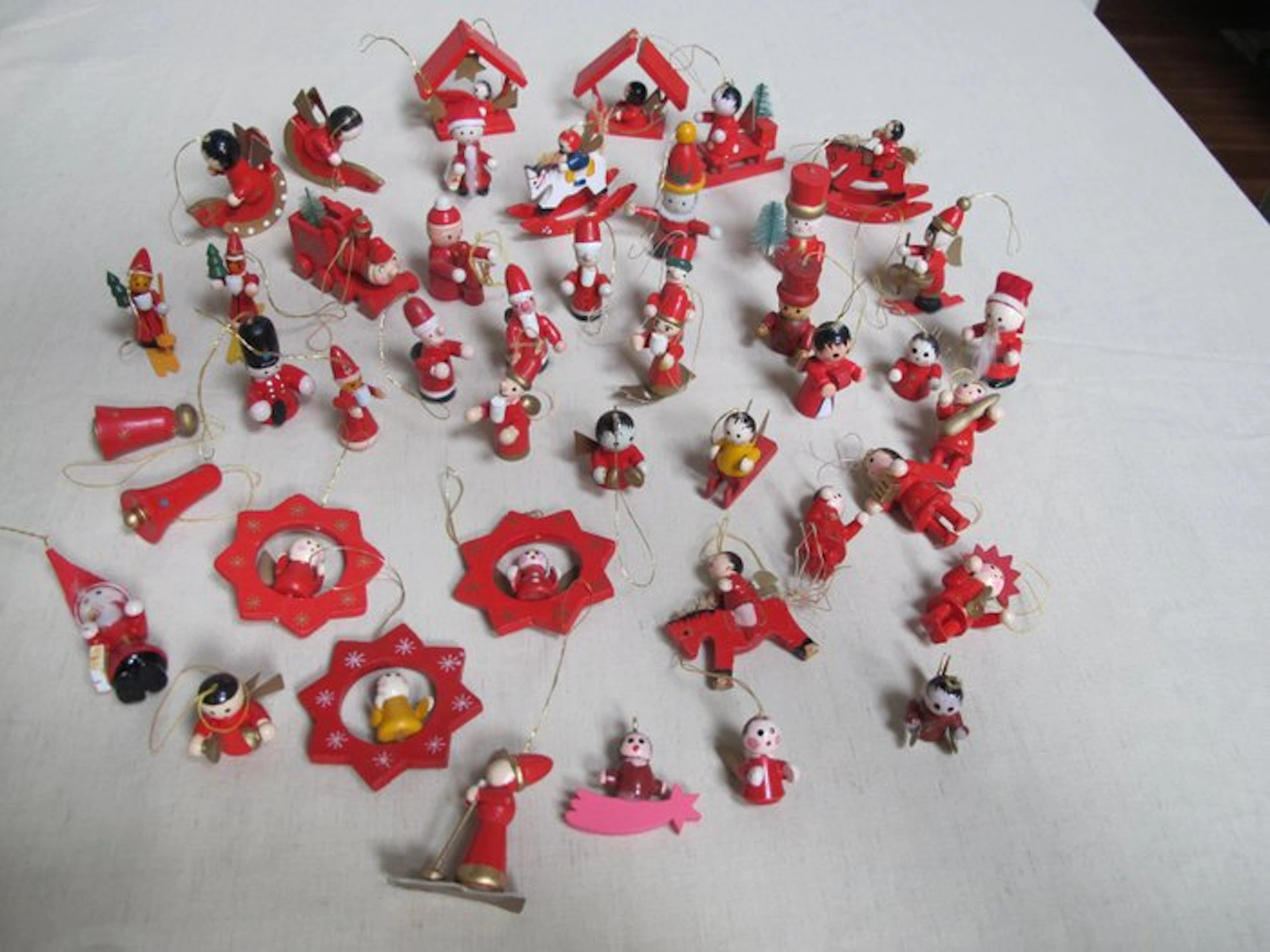 Christmas tree ornament (45) - Wooden vintage Christmas...