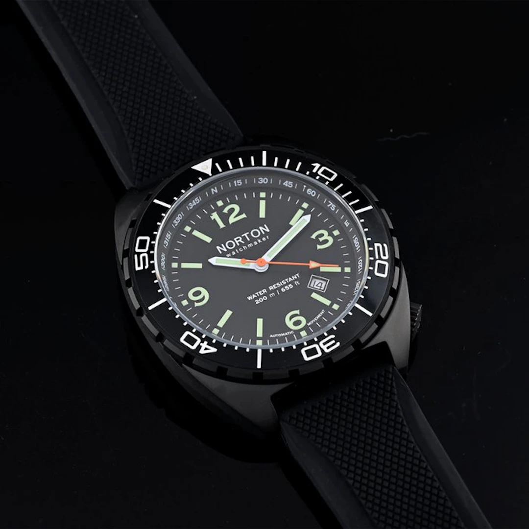 Norton - Marine Black - Automatic Diver 200M - PVD Nero...