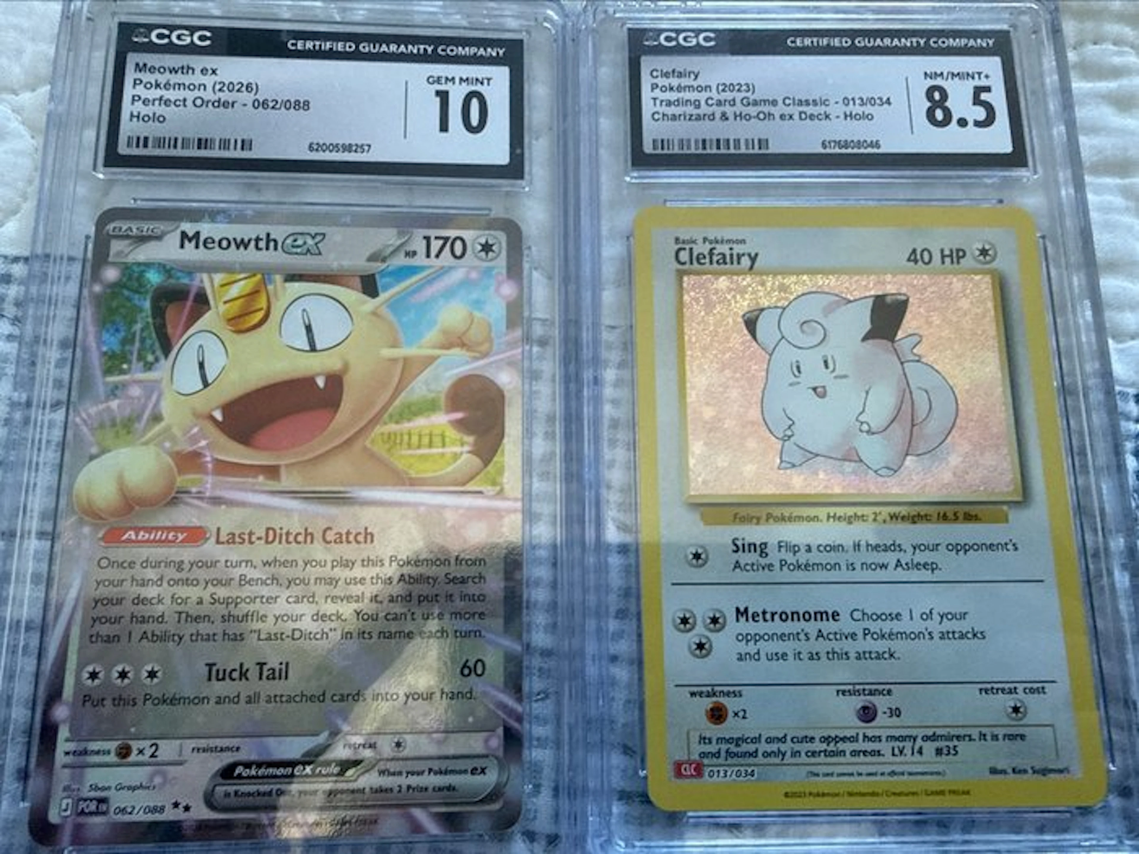 Pokémon - 2 Graded card - Clefairy
