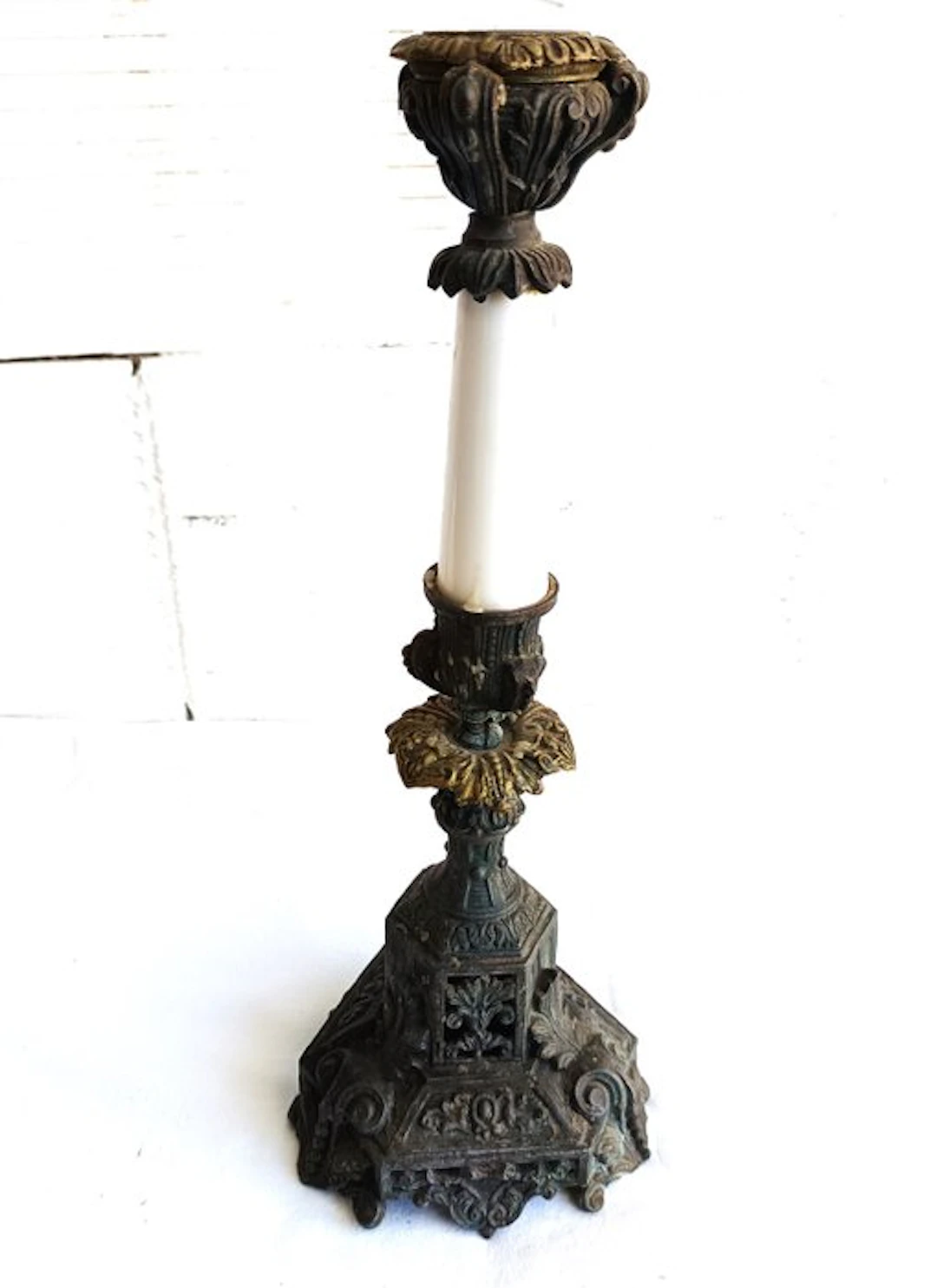 Candelabrum - Gilt bronze, Softpaste porcelain - Empire, Napoleon III