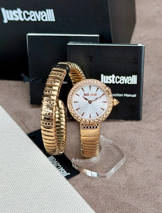 Just Cavalli - Signature Snake watch silver Gold - No...
