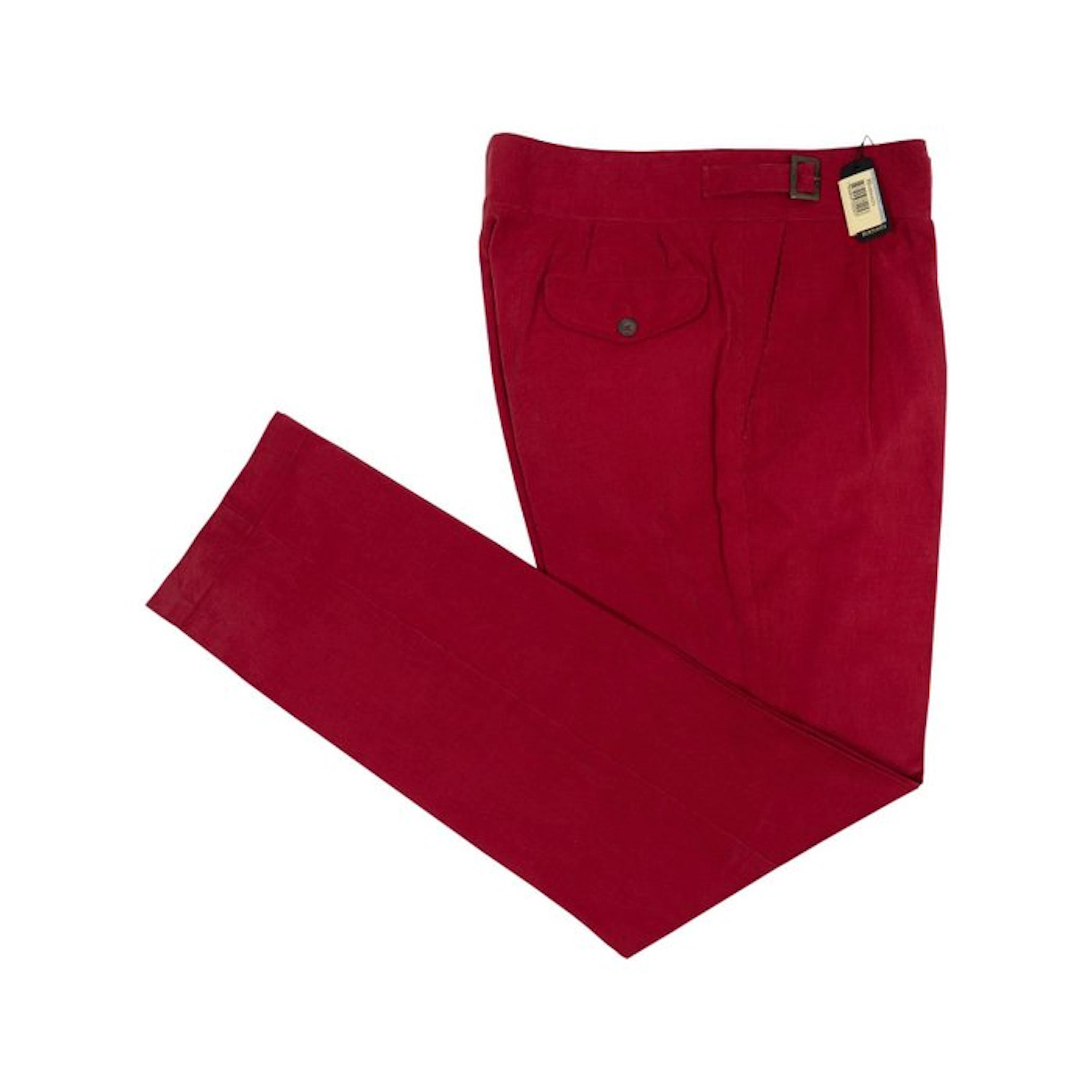 RUBINACCI NAPOLI - 50 IT - "Manny" Red Corduroy Cotton...