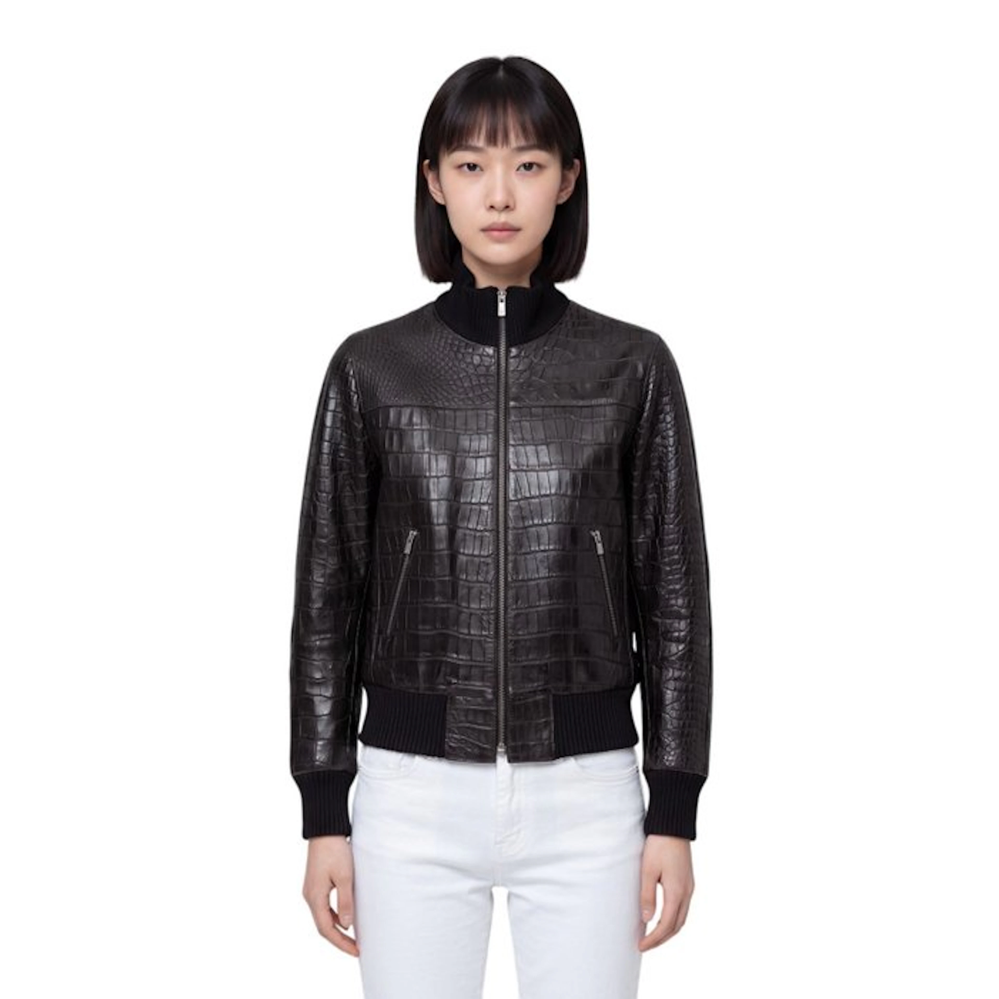 SALFRA - 44 IT - M - Bomber Woman Jacket Black 100%...